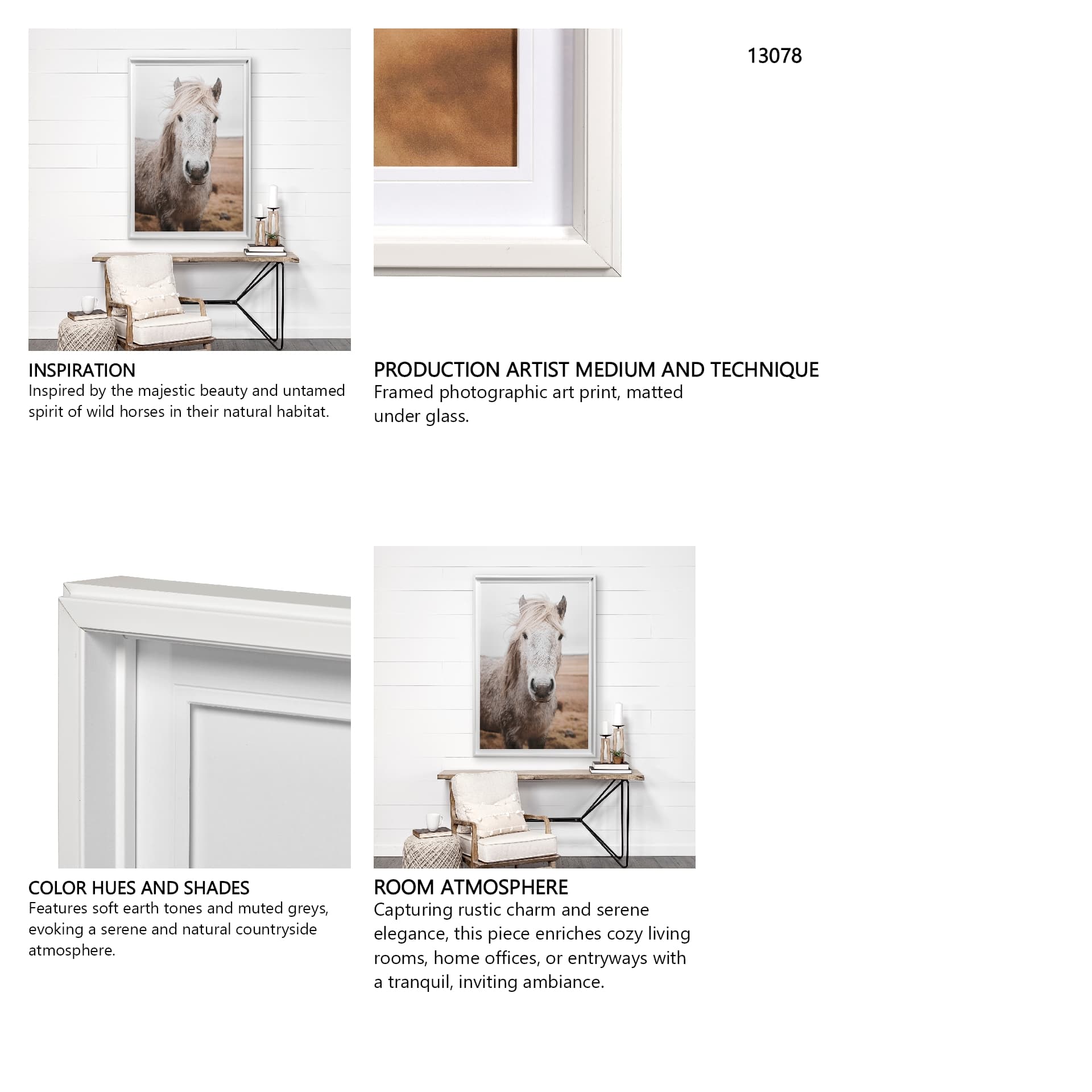 49822 Heida I by Laura Marshall a Framed Photo Art Print Matted under Glass — in a styled room