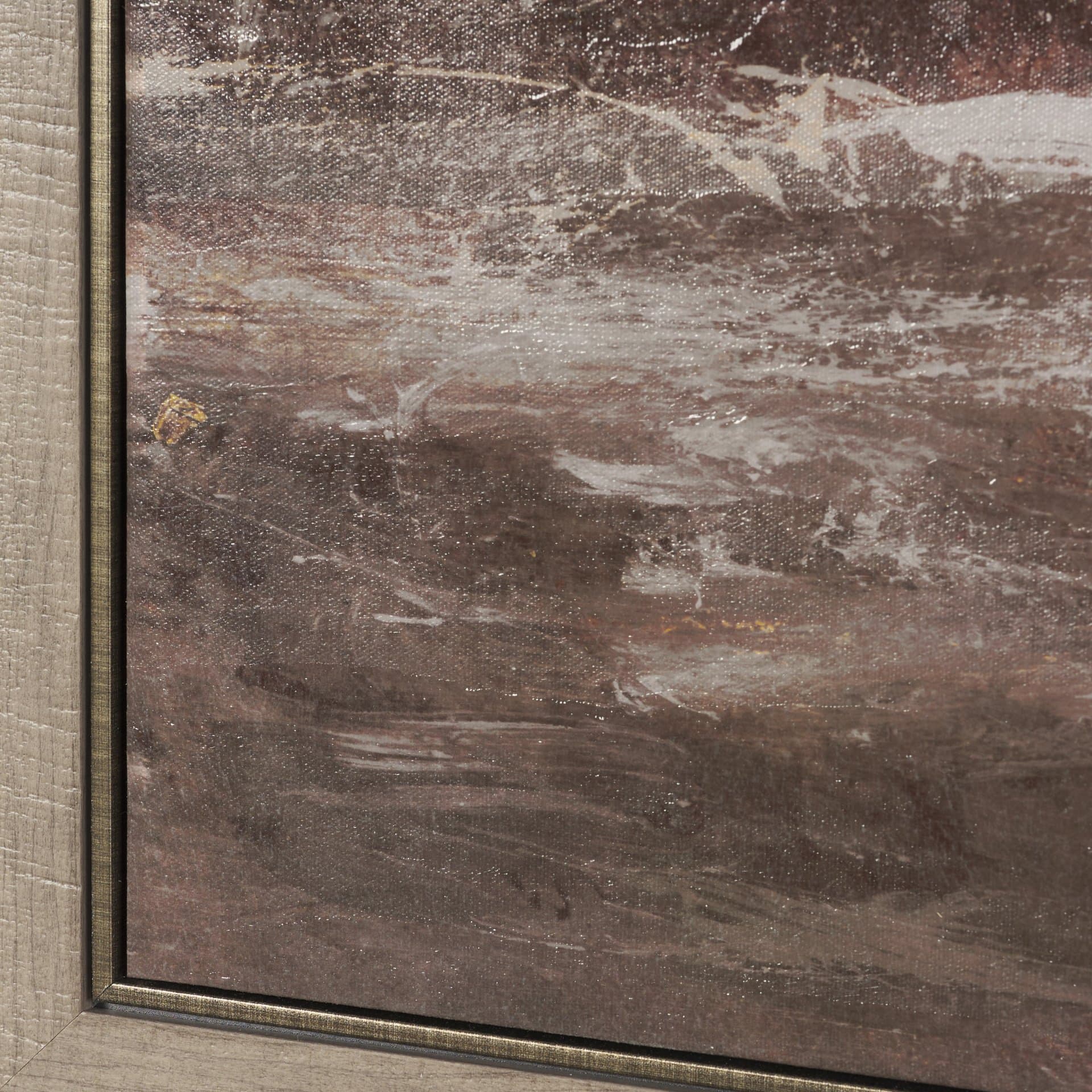 Quiet Horizon I by Mercana Studio Hand-Embellished Textured Framed Canvas Artwork — product photograph