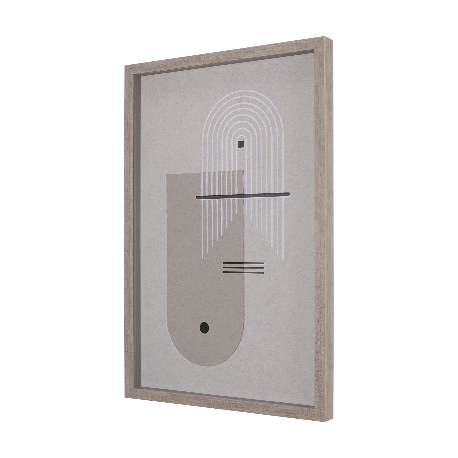 Balance I by Mercana Studio a Hand Embellished Textured Framed Art Print Matted under Glass — product photograph