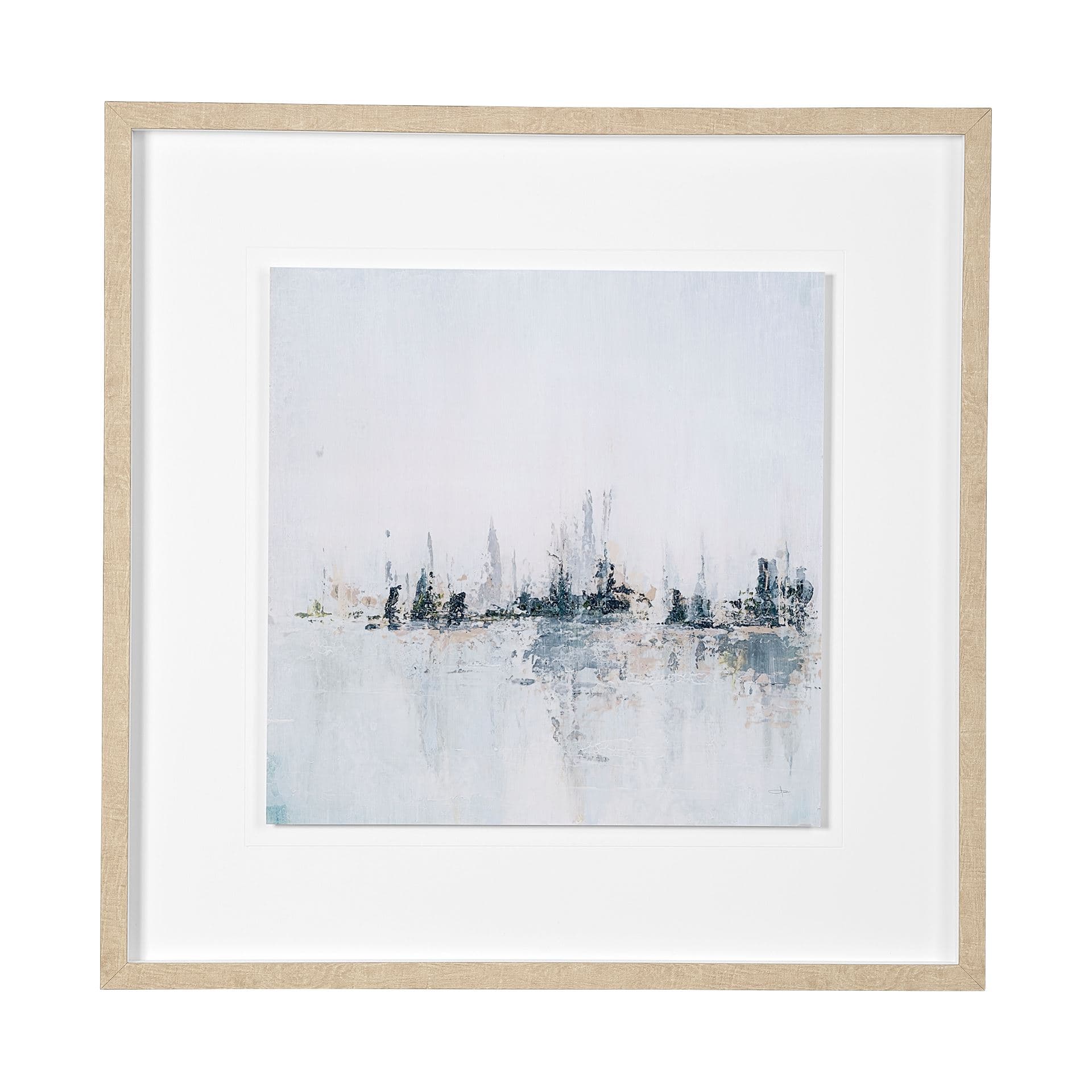 Waterfront I by Jonathan Klassen a Hand Embellished Textured Framed Art Print Matted under Glass — product photograph