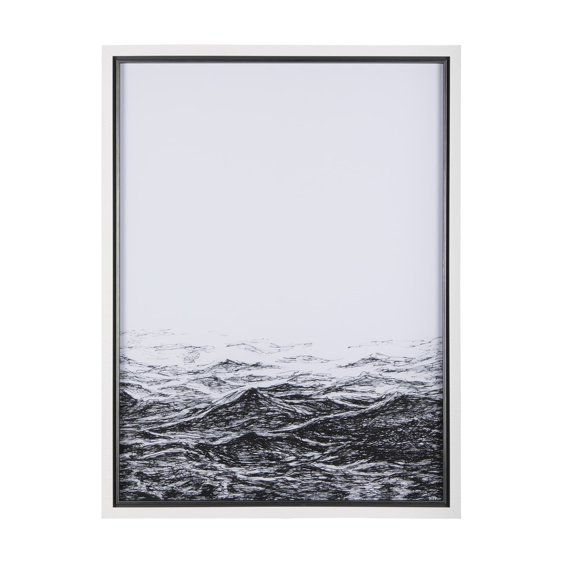 Running on Waves II by Simeng a Framed Art Print Matted under Glass — product photograph
