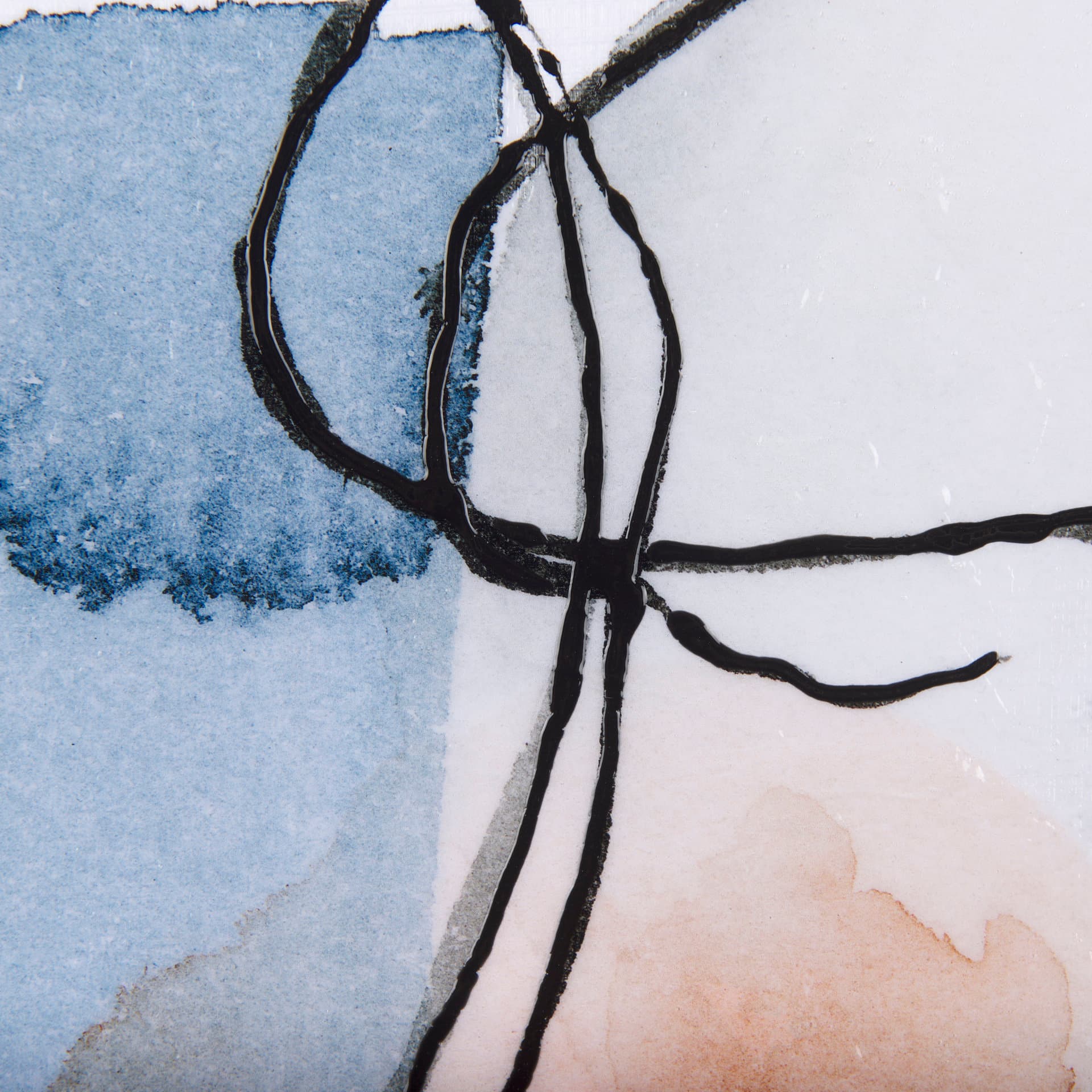 A Cloudy Afternoon I by Mercana Studio a Hand Embellished Textured Framed Art Print — product photograph