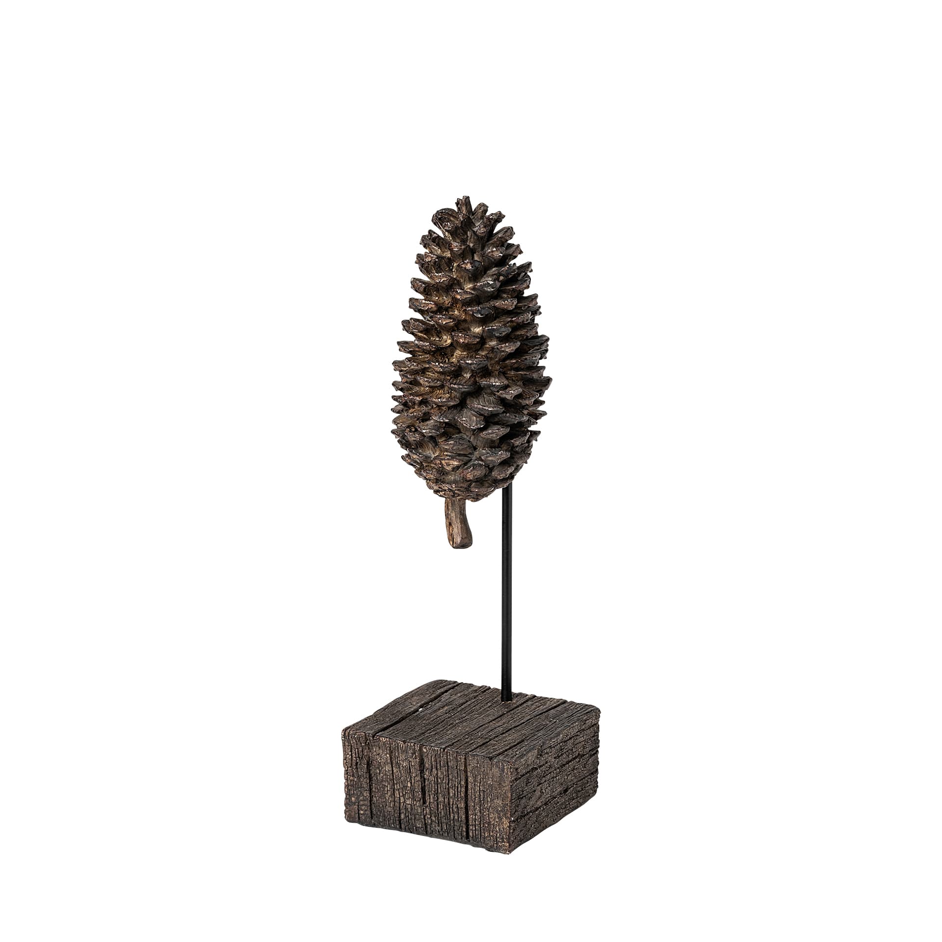 Pinterra (Small) 4L x 4W Brown Resin Pinecone Replica — product photograph