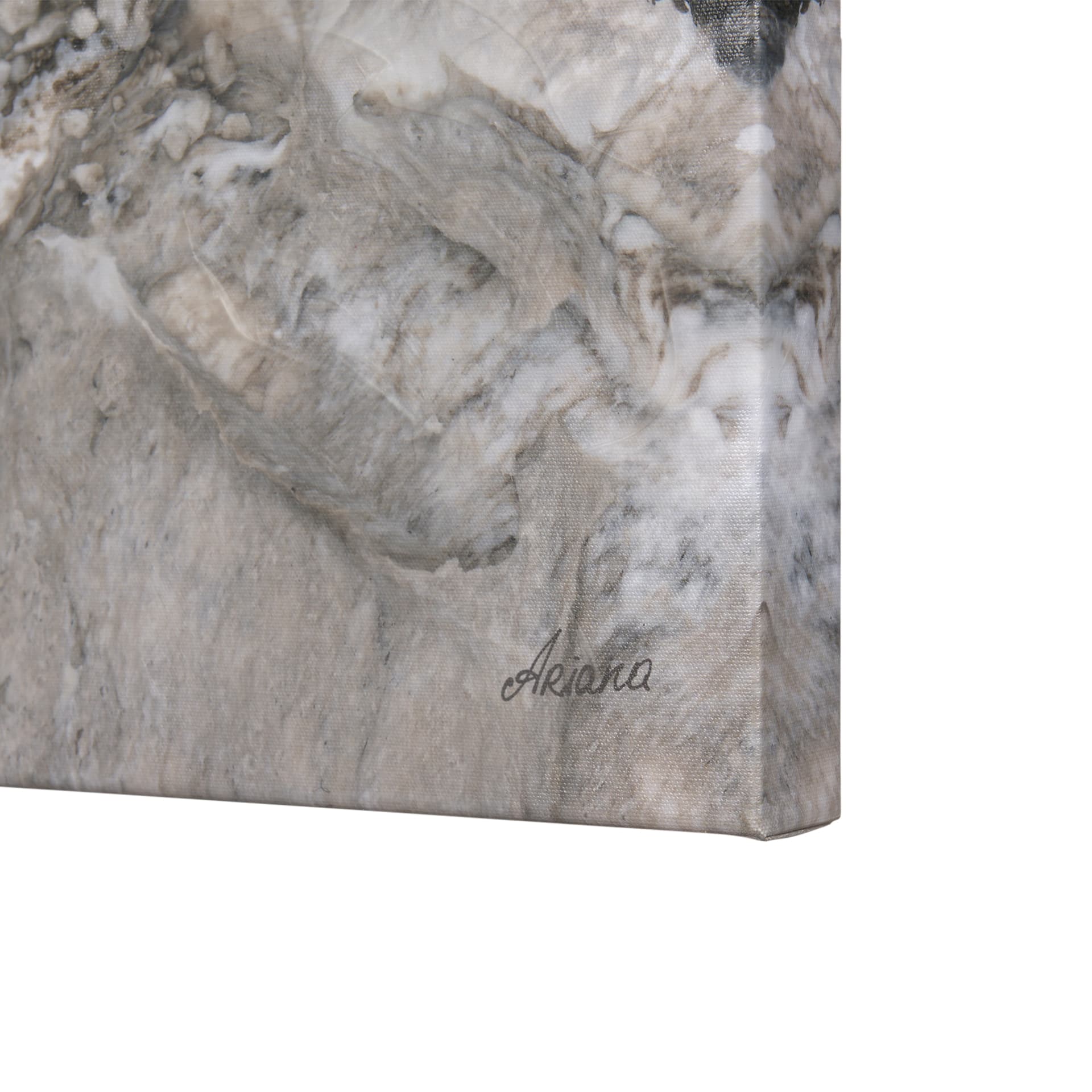 Mudslide III by Mercana Studio a Hand Embellished Textured Canvas — product photograph