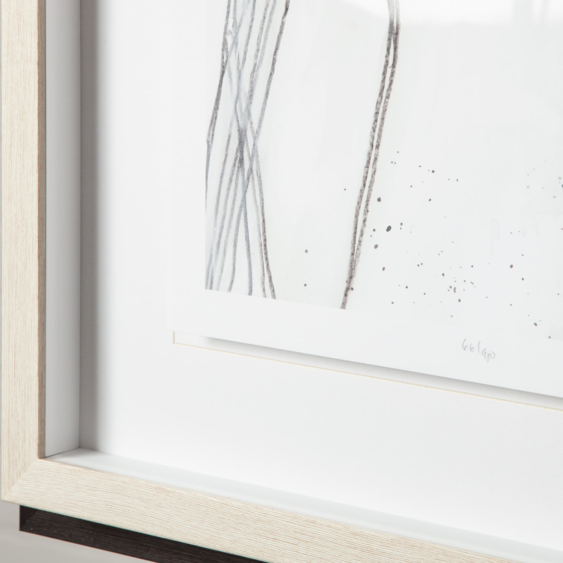 Custom Abstract Logic IV by June Vess a Framed Art Print Matted under Glass — product photograph