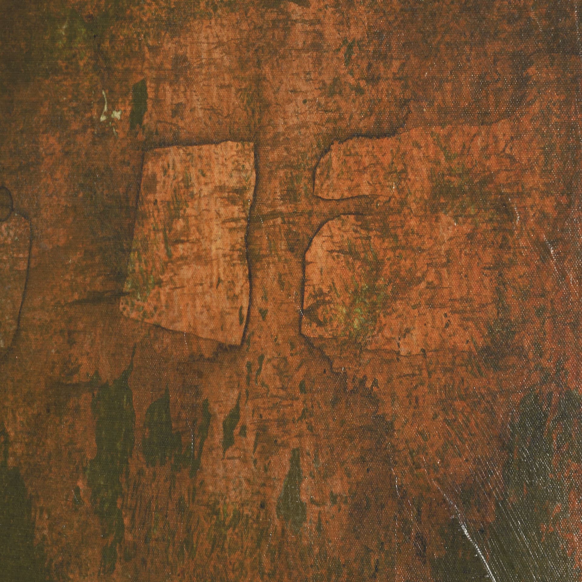 Resolute I by Mercana Studio Hand-Embellished Textured Canvas — product photograph