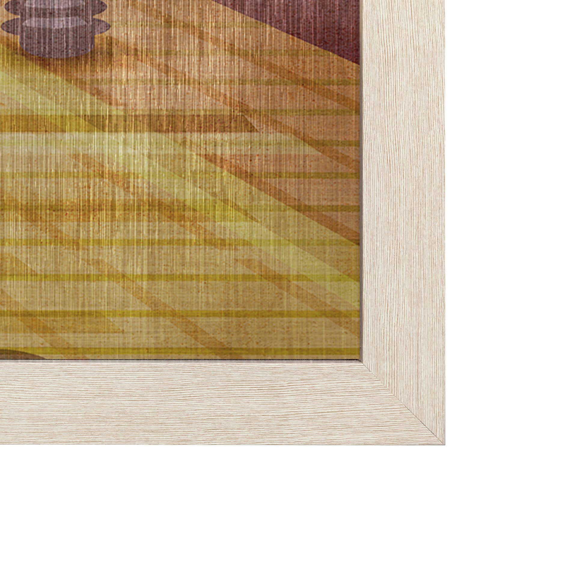 New Jersey Go USA (L) by Mercana Studio a Hand Embellished Decograph Framed Art Print — product photograph