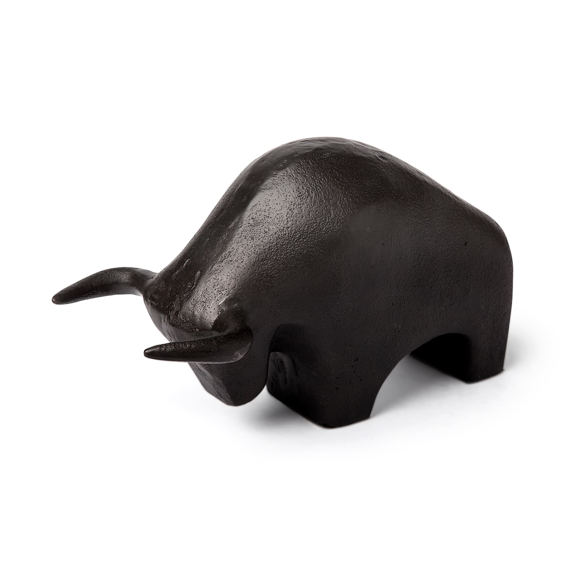 Tauro II 9L x 4W Black Cast Aluminum Raging Bull — product photograph