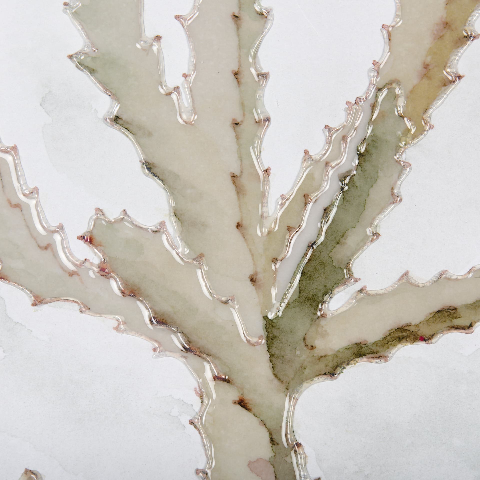 Arid Solitude I by Mercana Studio a Hand Embellished Textured Framed Art Print Matted under Glass — product photograph