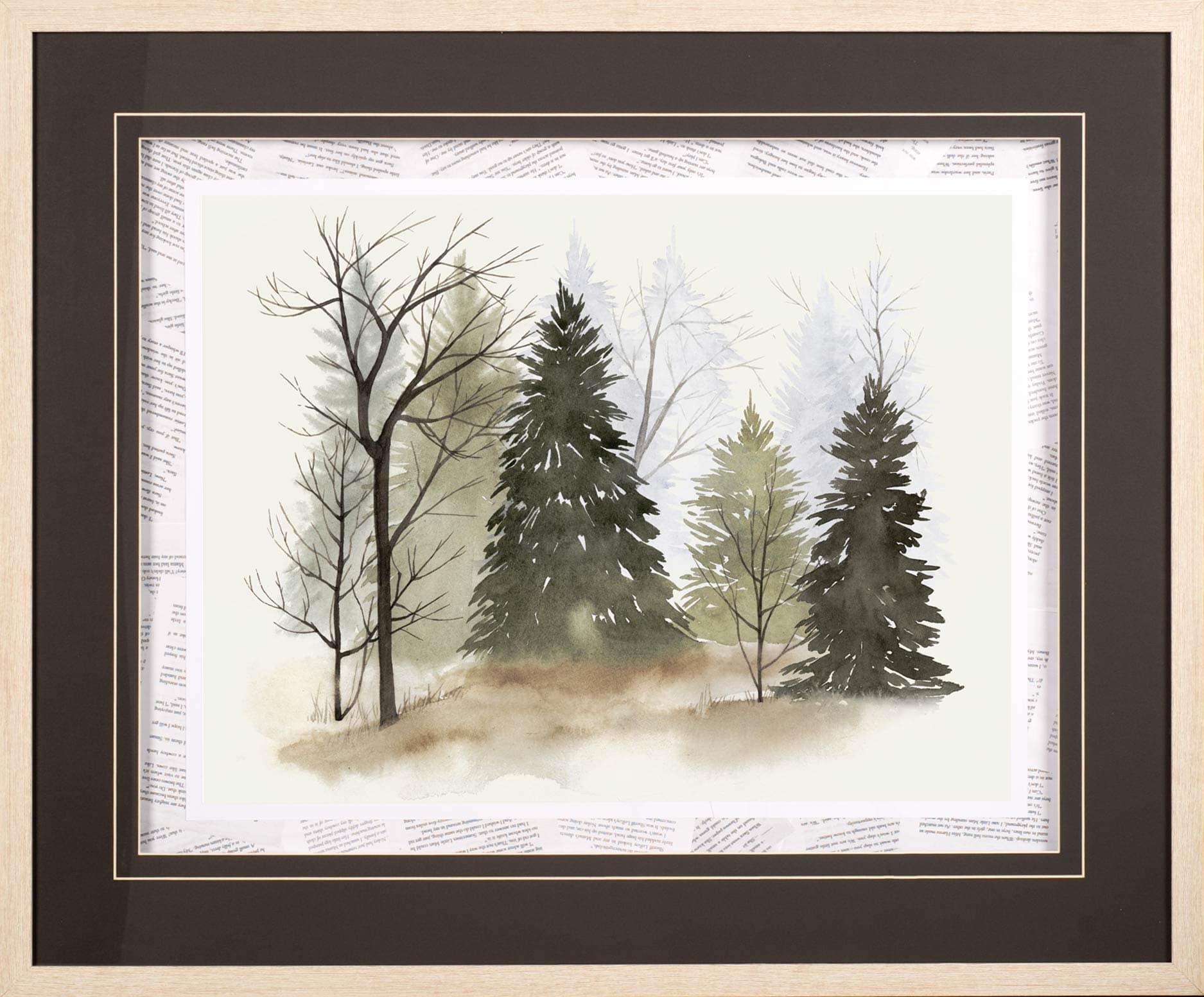 In the Mist II by Grace Popp a Framed Art Print Matted under Glass — product photograph