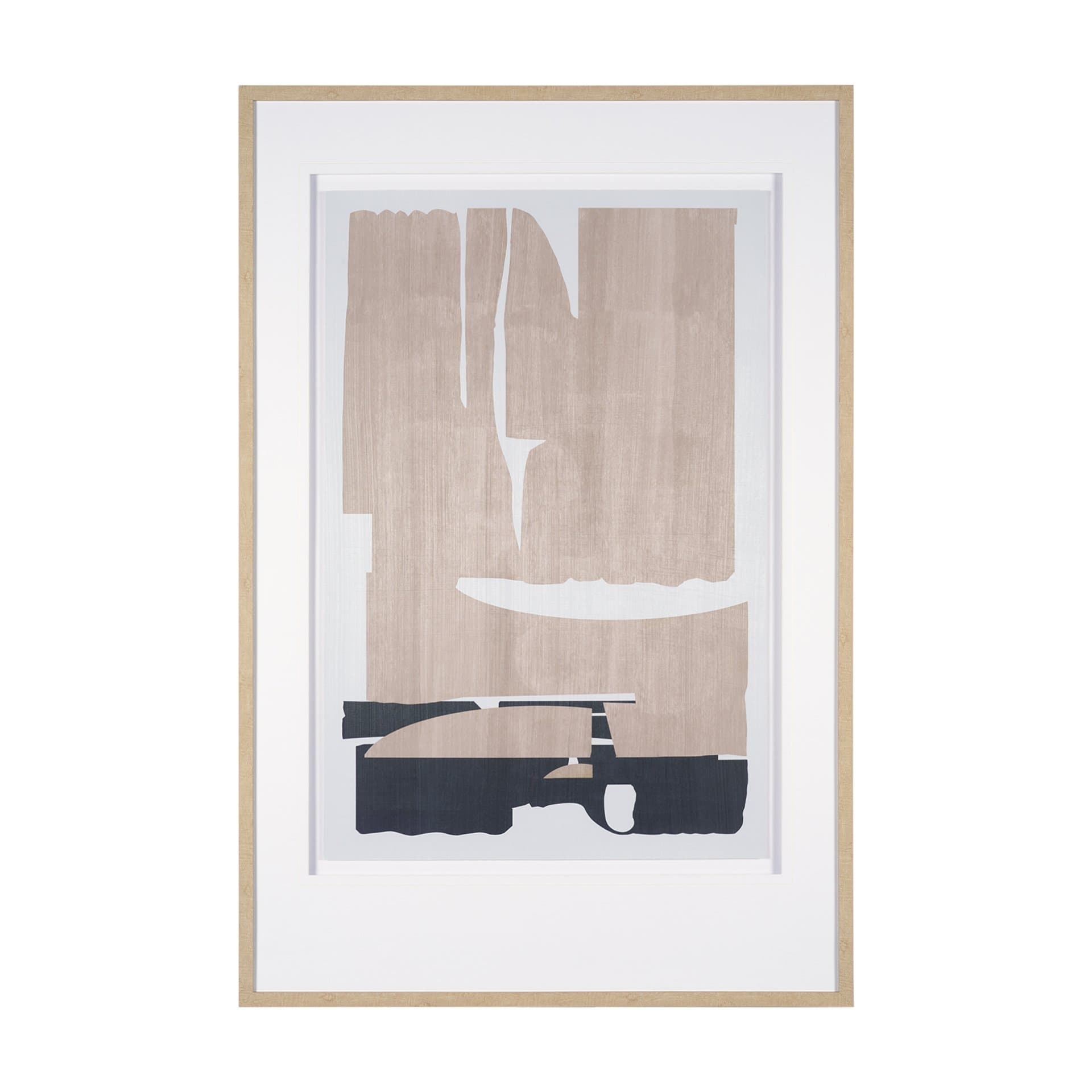 Deep Golden Brown I by Cartissi Textured Framed Artwork Matted under Glass — product photograph