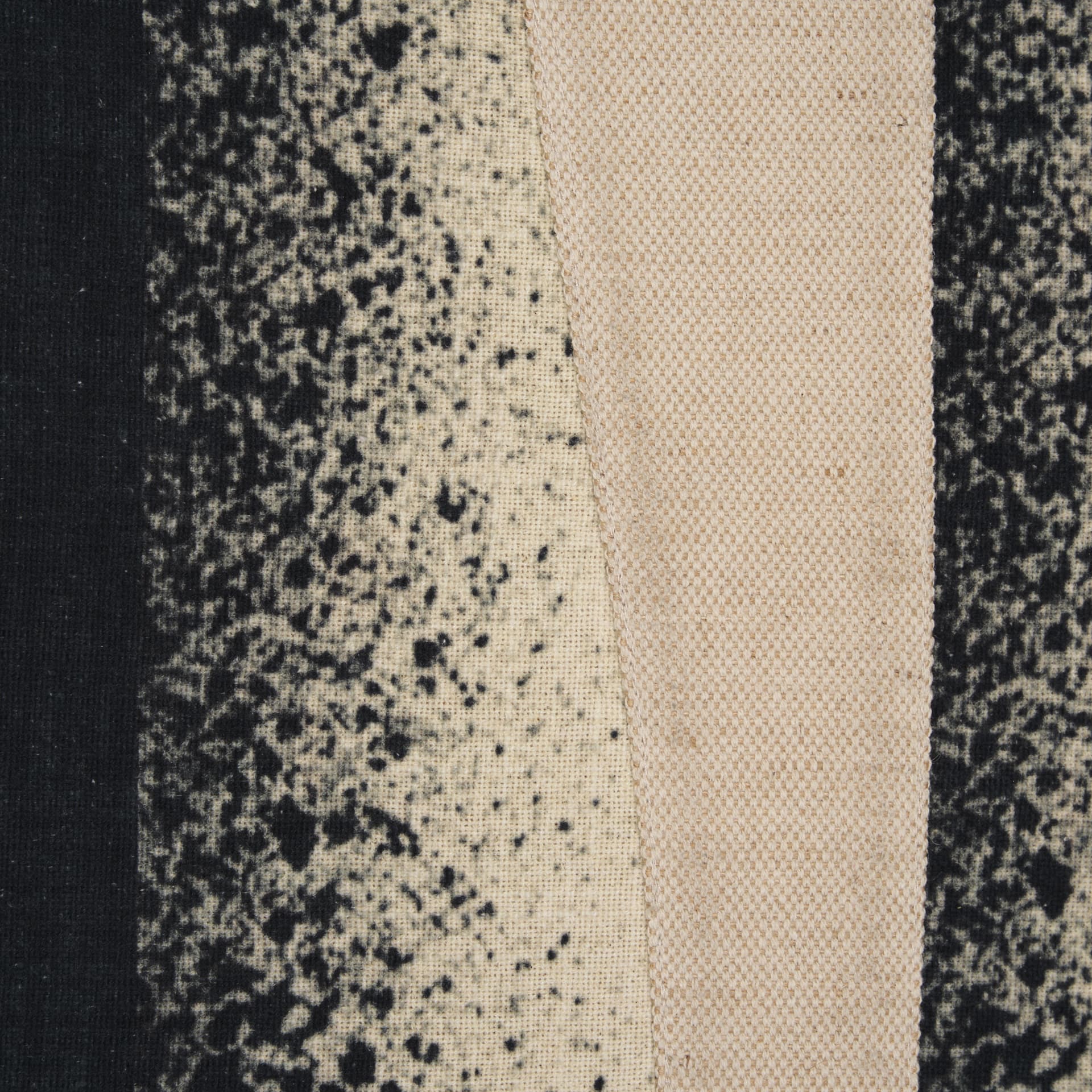 Revelin Large Fabric Collage Framed Linen Framed Wall Art — product photograph