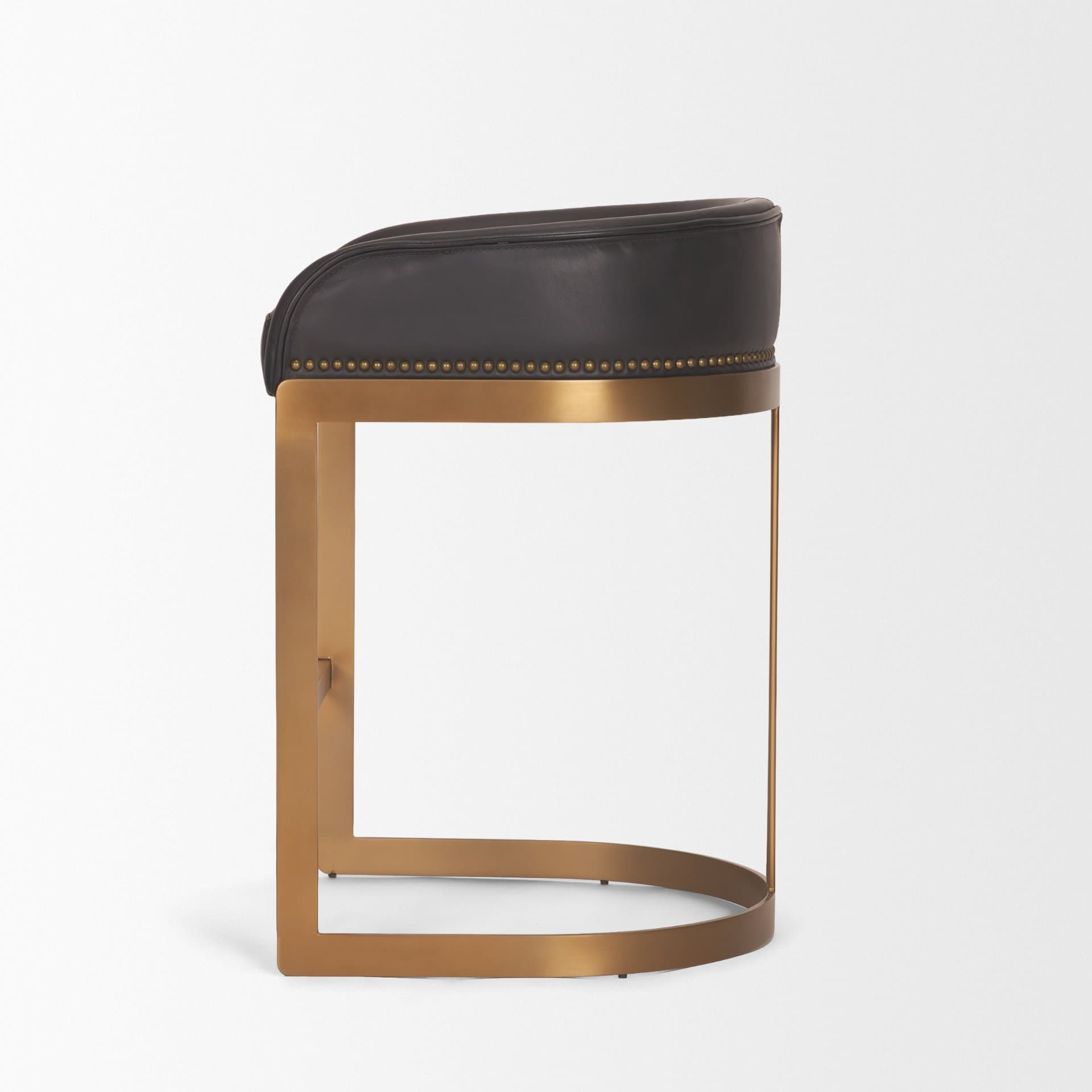 Hollyfield Backless 26.75in Seat Counter Stool | Brown Charcoal — product photograph