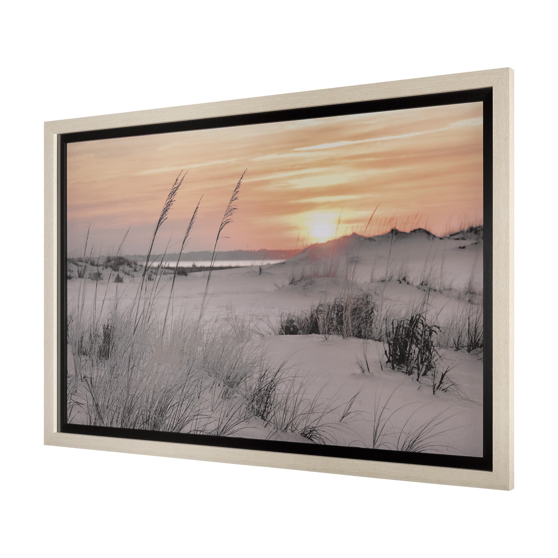 Seashore Sunset by Mercana Studio a Framed Photo Art Print Matted under Glass — product photograph