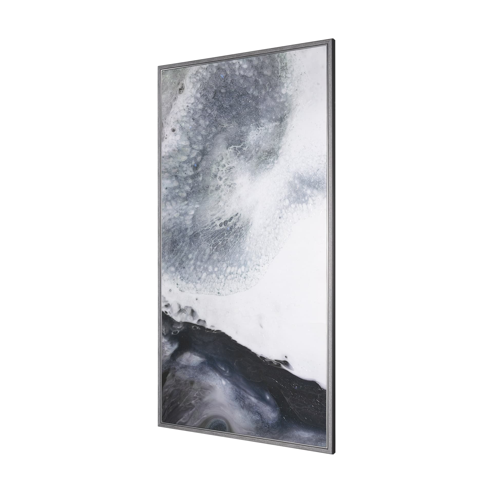 Storm Surge I by Mercana Studio a Hand Embellished Textured Framed Canvas — product photograph