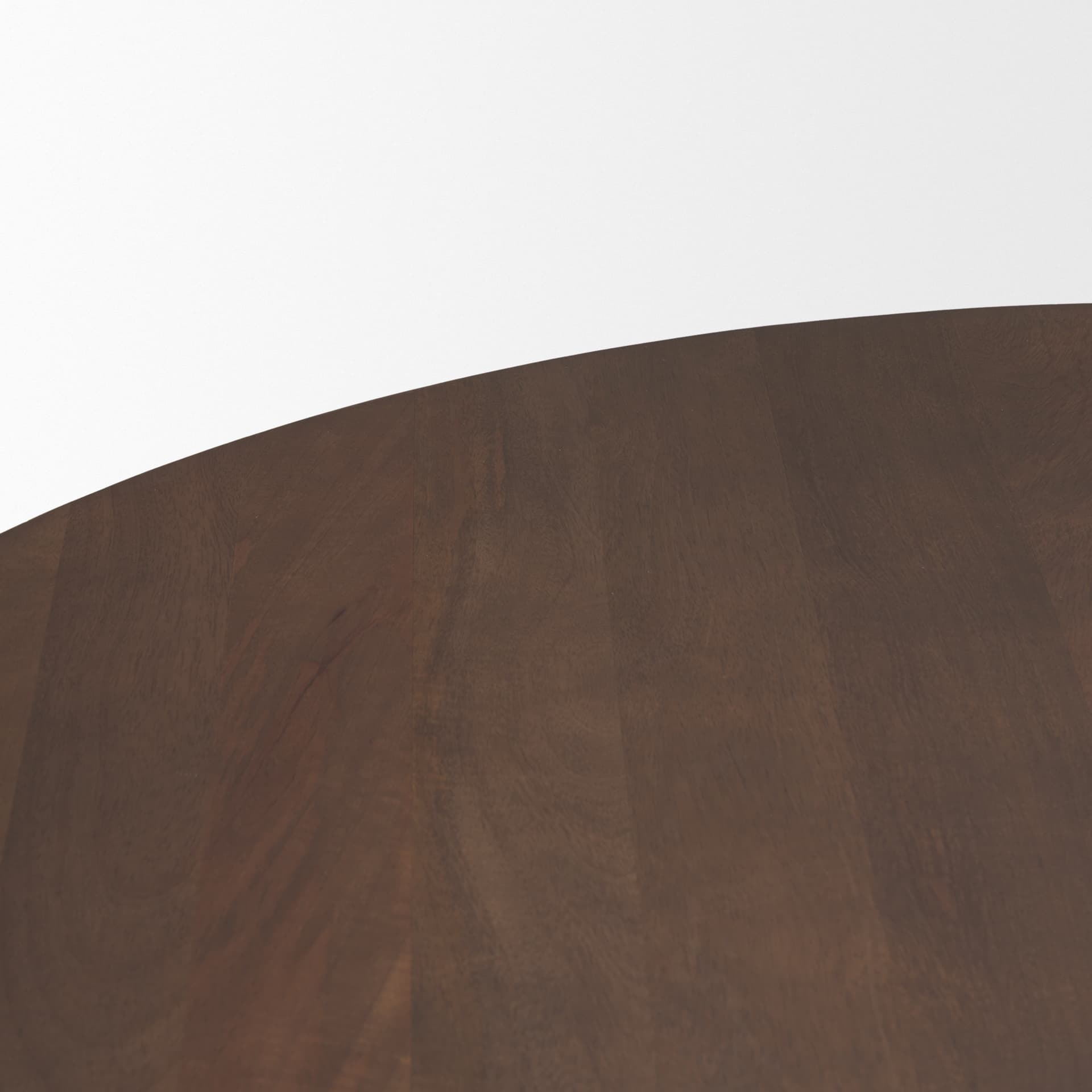 Swanson 60" Round Pedestal Dining Table | Dark Brown Wood | Seats 6 — product photograph
