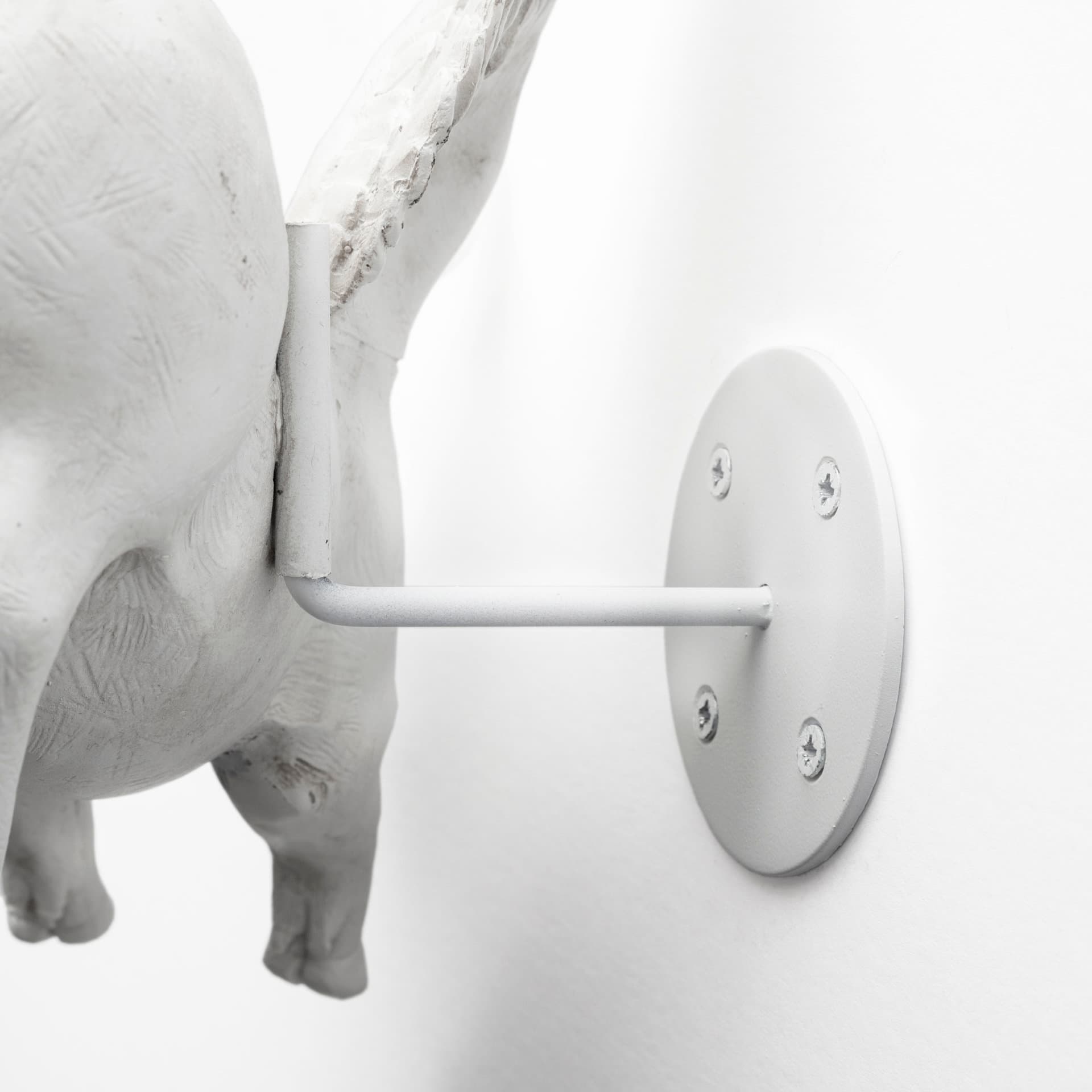 Hogbadi Set of 2 White Flying Pigs — product photograph