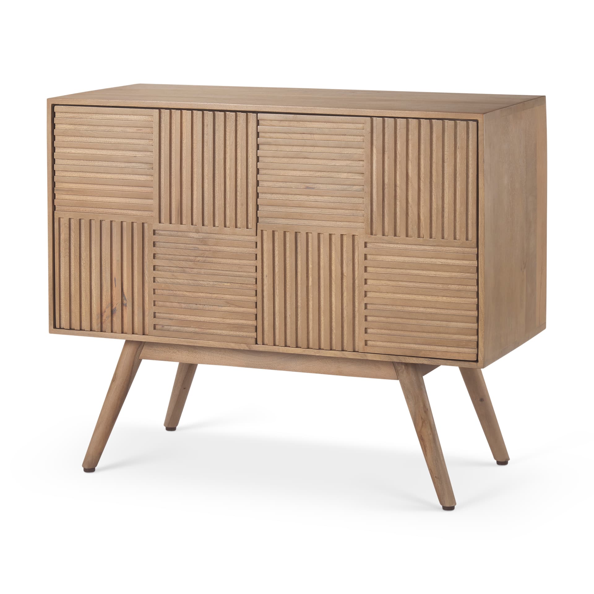Sable 37.0L x 17.0W x 30.5H Light Brown Wood Accent Cabinet — product photograph