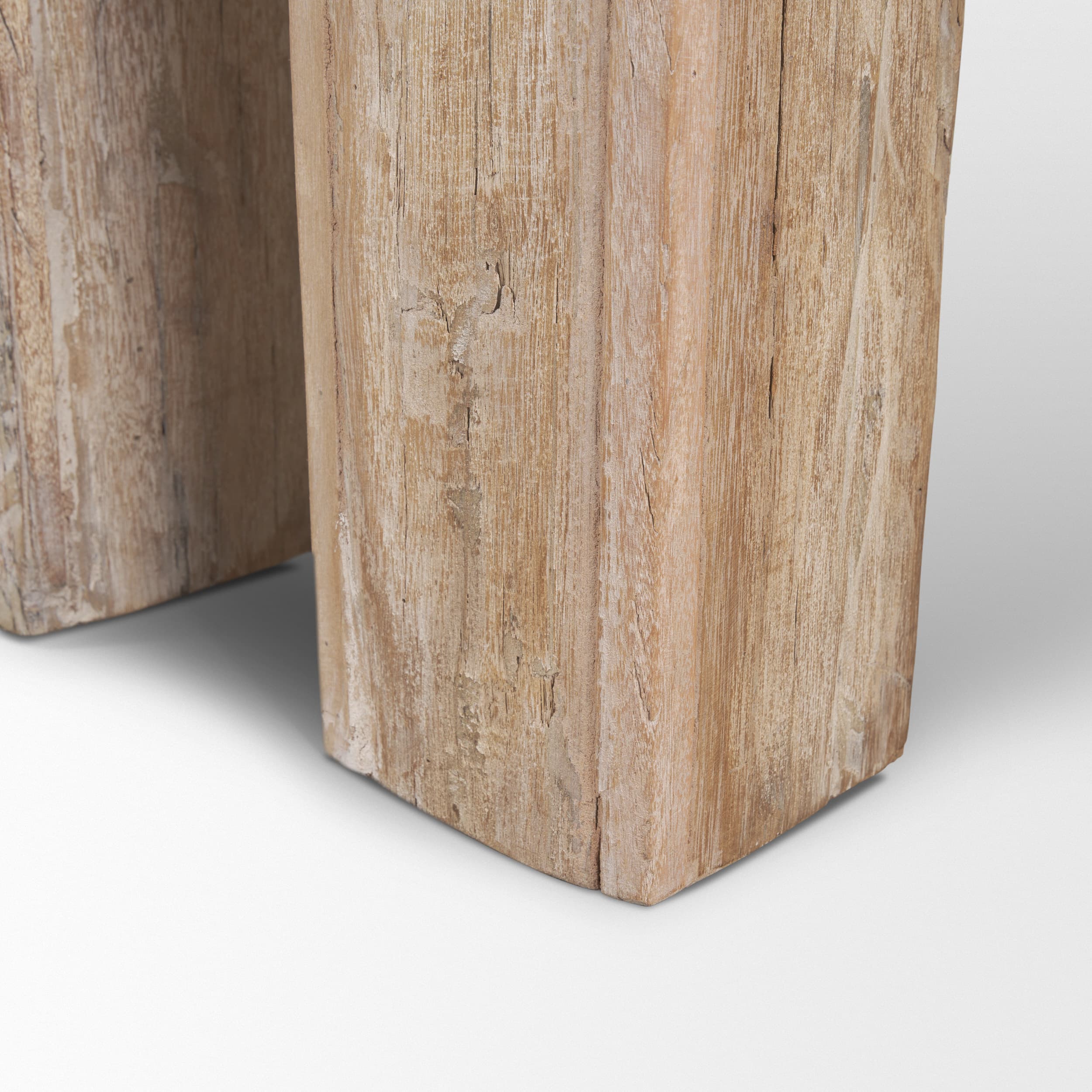 McArthur Whitewash Reclaimed Wood Console Table — product photograph