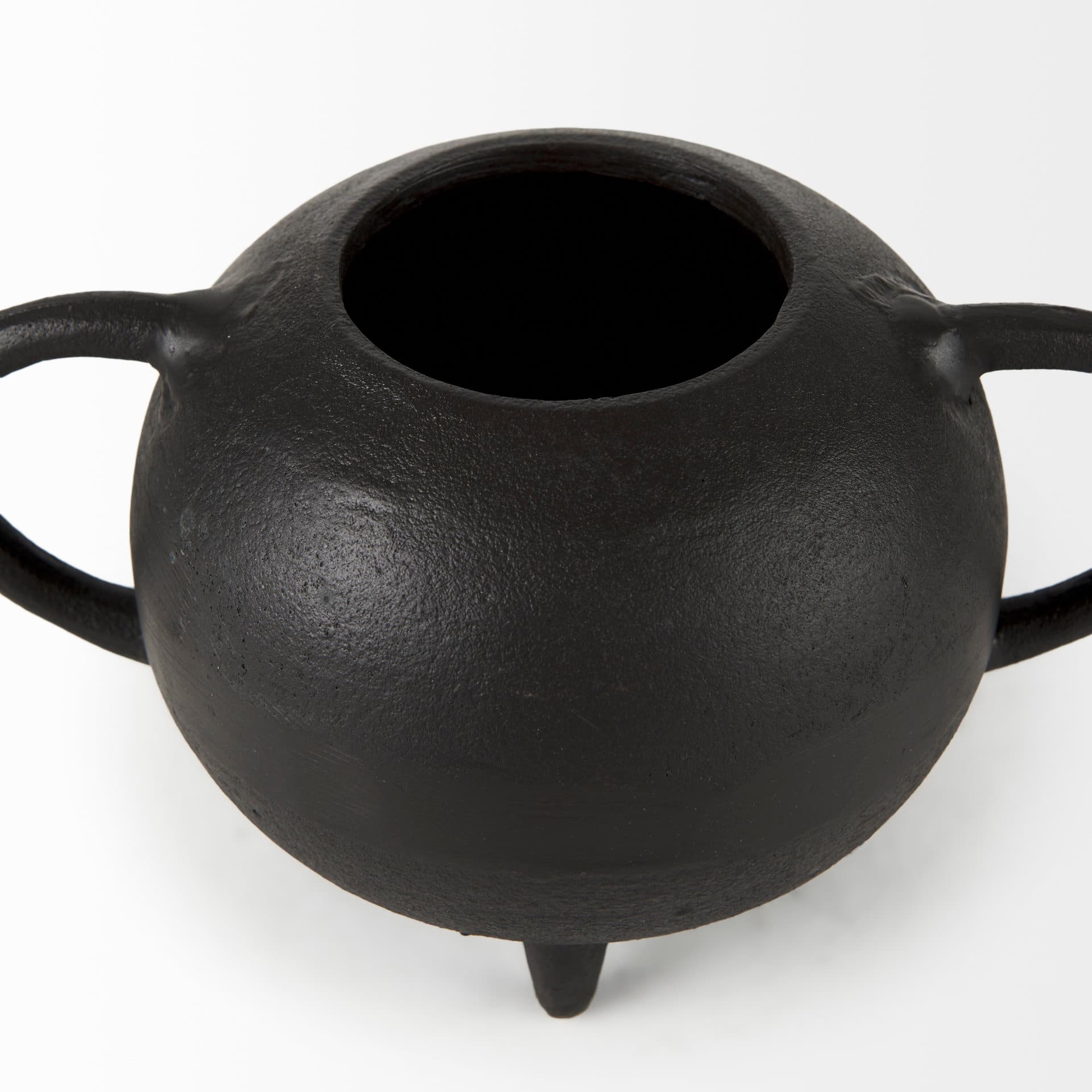 Cyrus Black Spherical Vase Decorative Object — product photograph