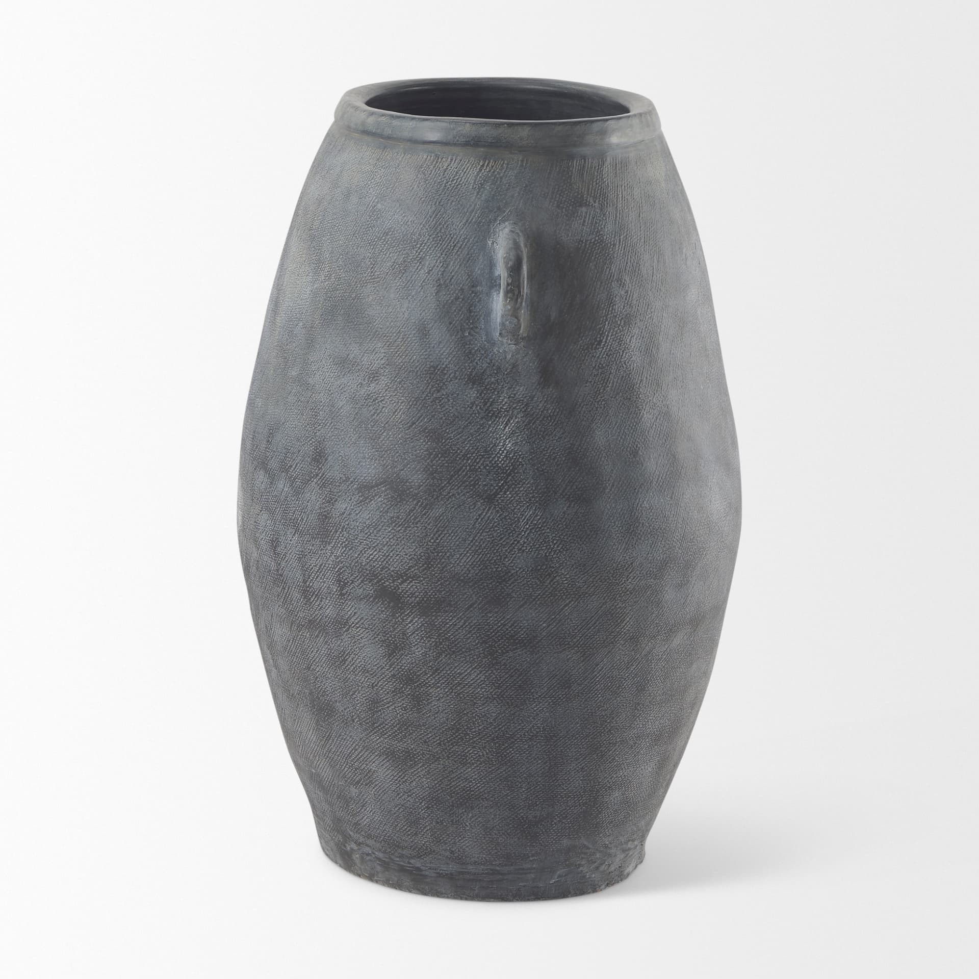 Zuma 27.2L x 20.5W x 31.9H Dark Gray Ceramic Floor Vase — product photograph