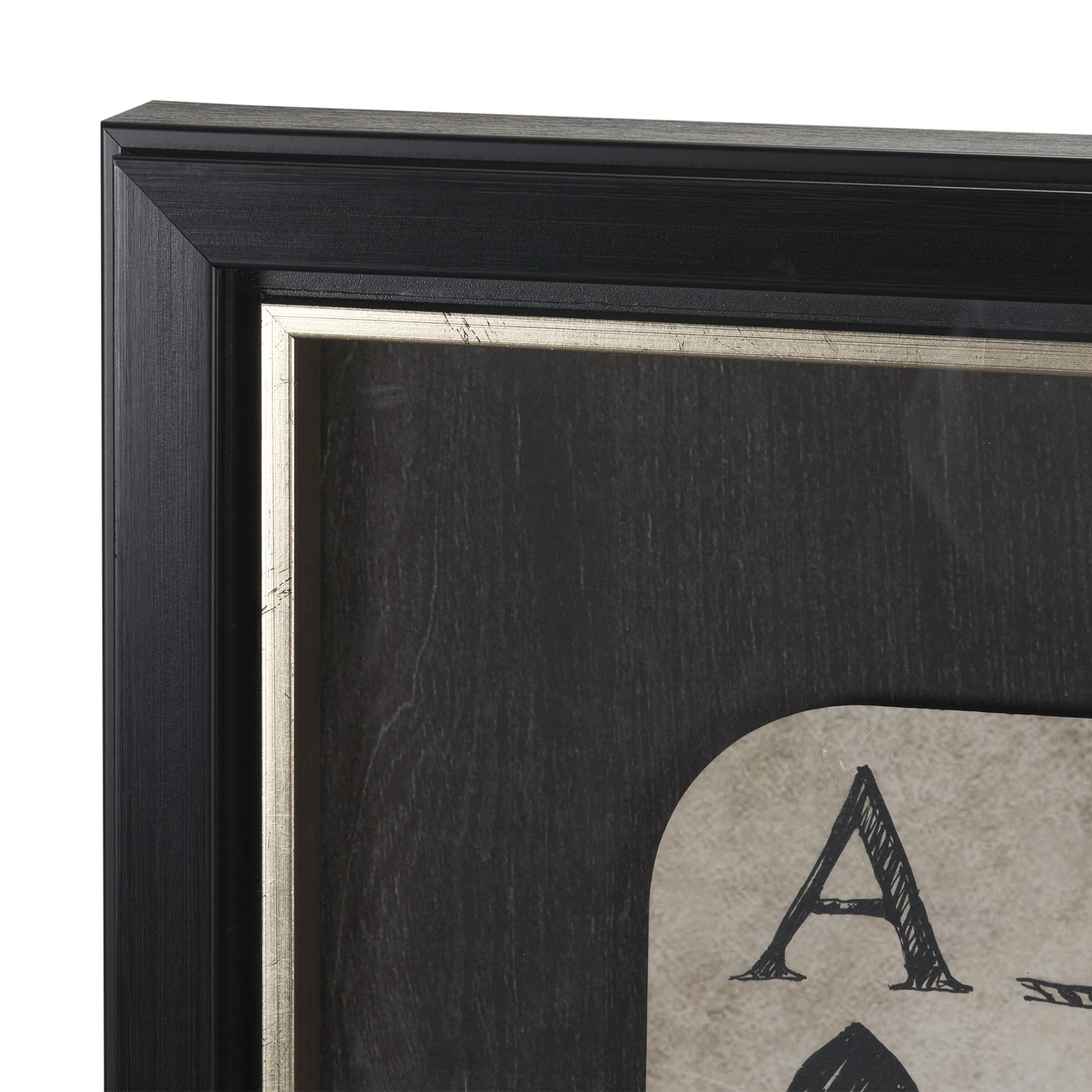 Aces Wild III by Mercana Studio Textured Framed Artwork Matted under Glass — product photograph