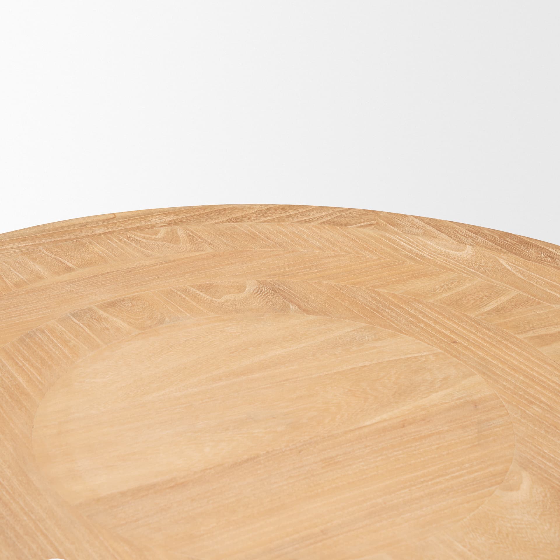 Taylin Light Brown Wood Round Coffee Table — product photograph