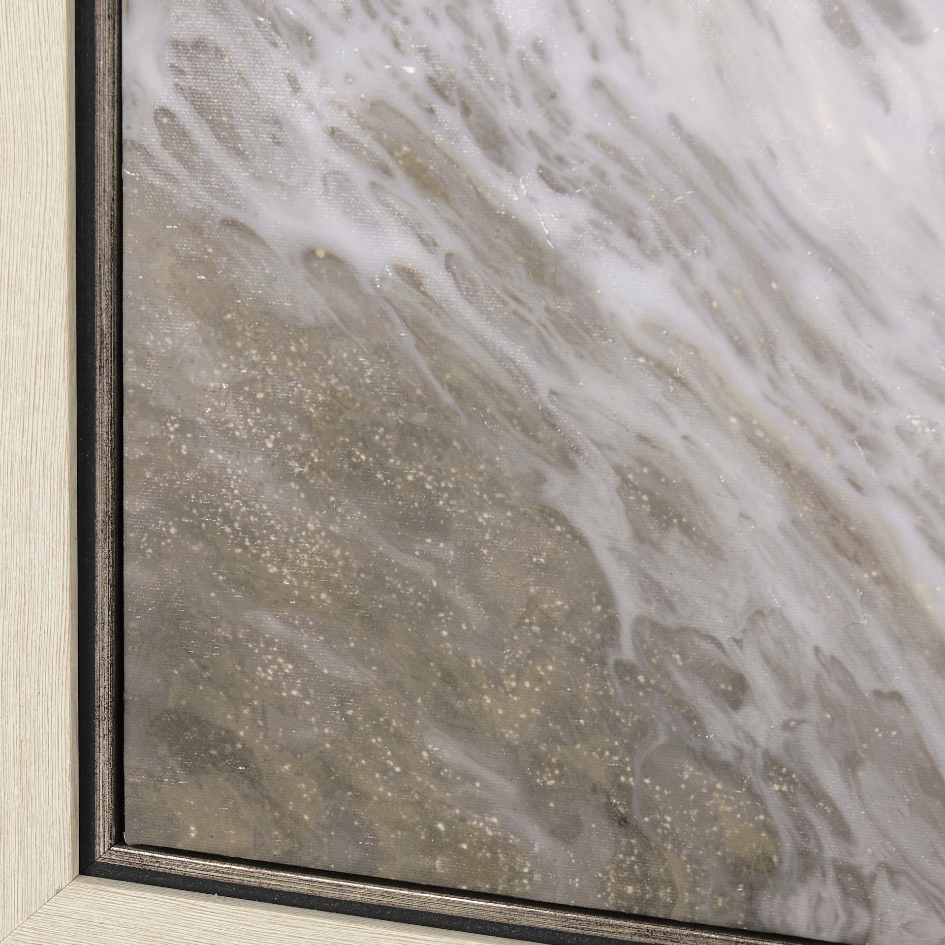 Sandy Waves IV by Mercana Studio a Hand Embellished Textured Framed Canvas — product photograph