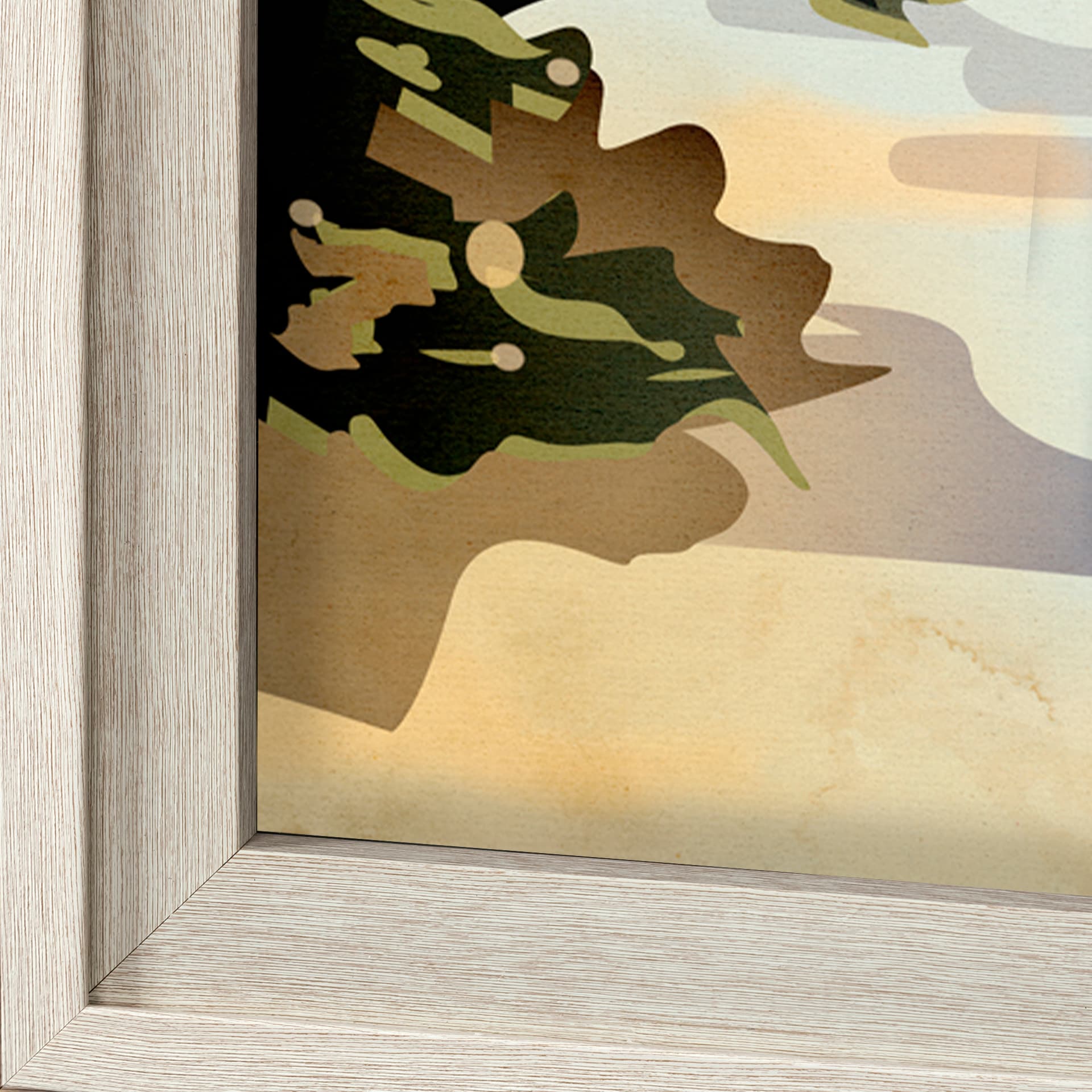 Blue Mountain by Simeng a Framed Art Print Matted under Glass — product photograph