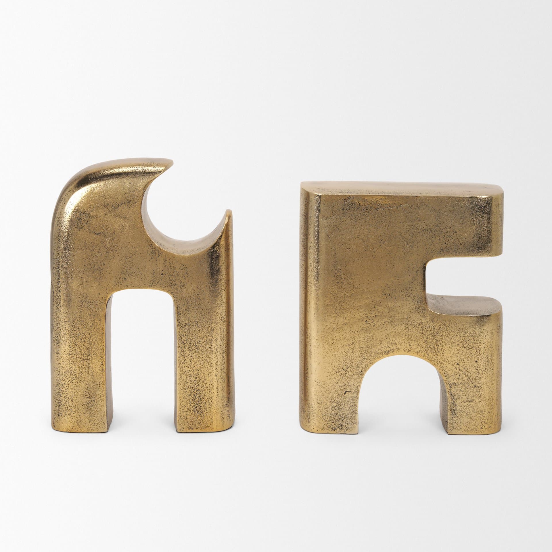 Renni Antiqued Brass Large Decorative Sculpture — product photograph