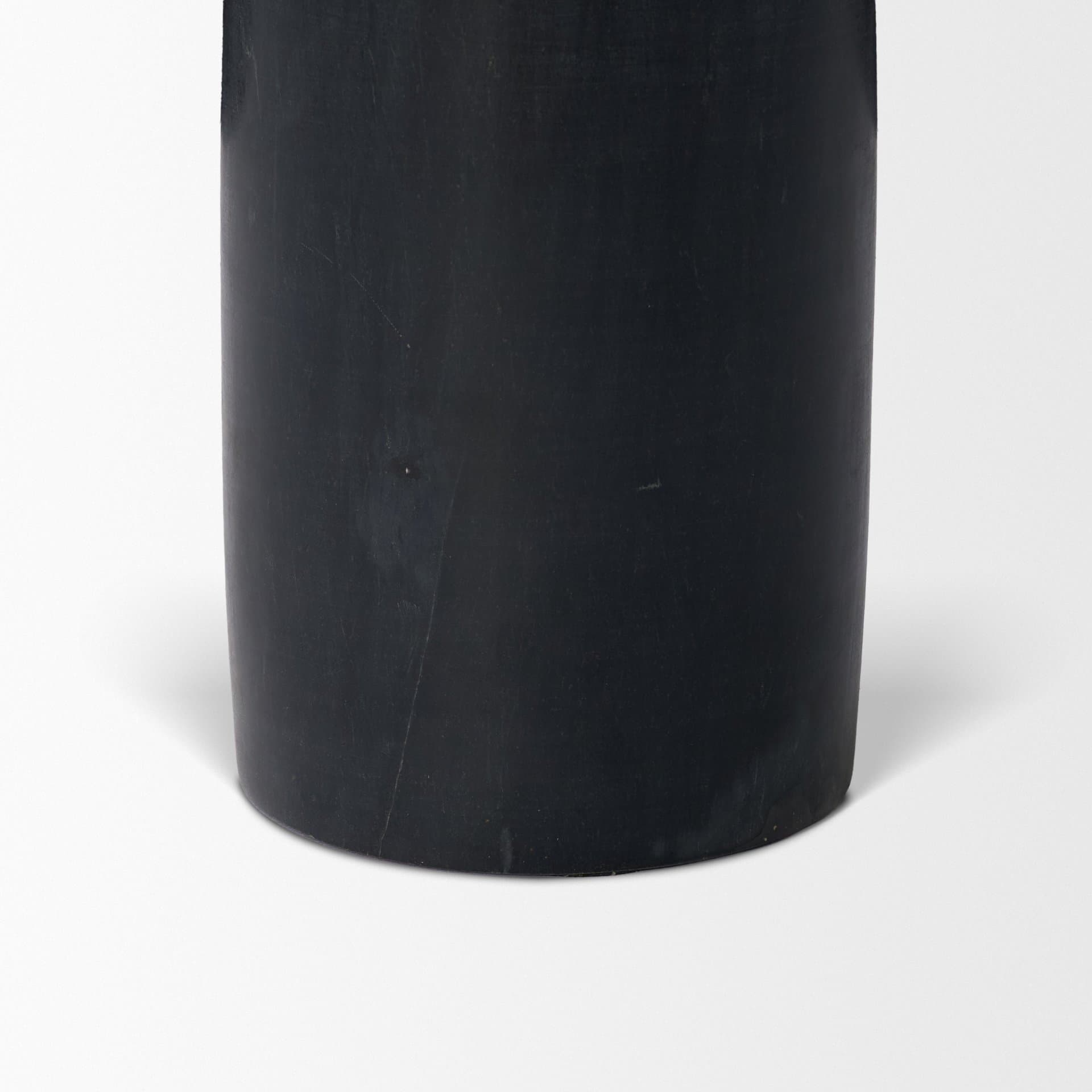Bellancia Nero Black Marquina Marble Pedestal Side Table — product photograph