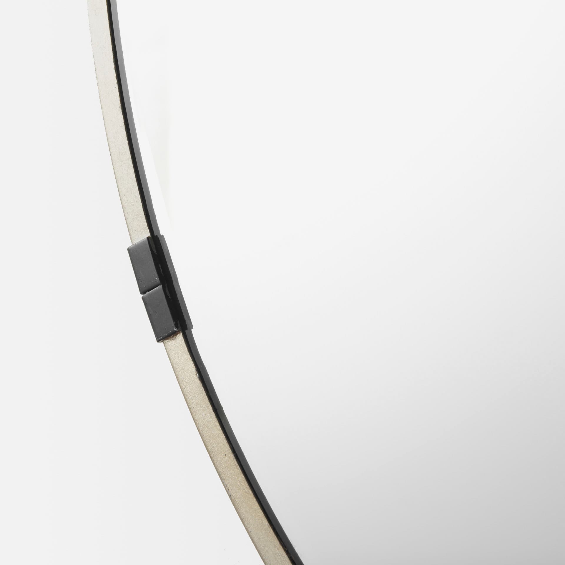 Melissa 23" Small Round Gold Metal Wall Mirror — product photograph