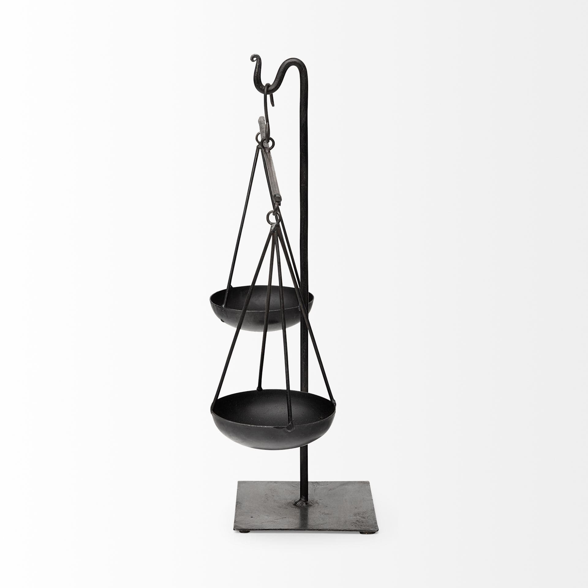 Ellis 10L x 4W Black Metal Vintage Inspired Weighing Scale — product photograph