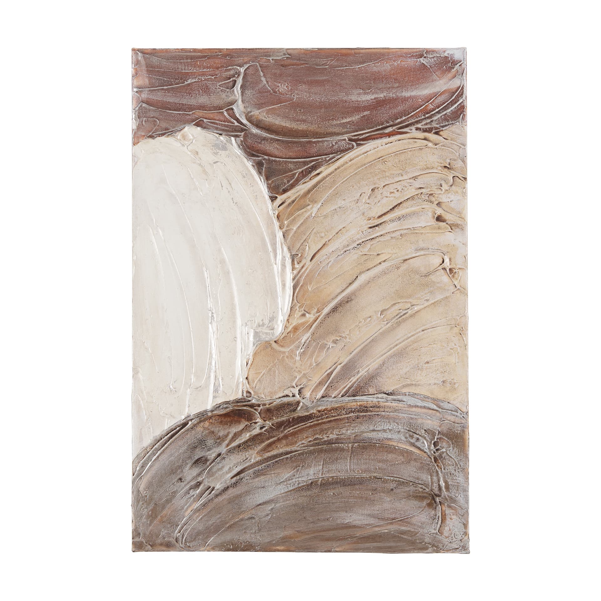 Colored Shells II by Studio M a handmade Original Framed Canvas 3D Textured Artwork — product photograph