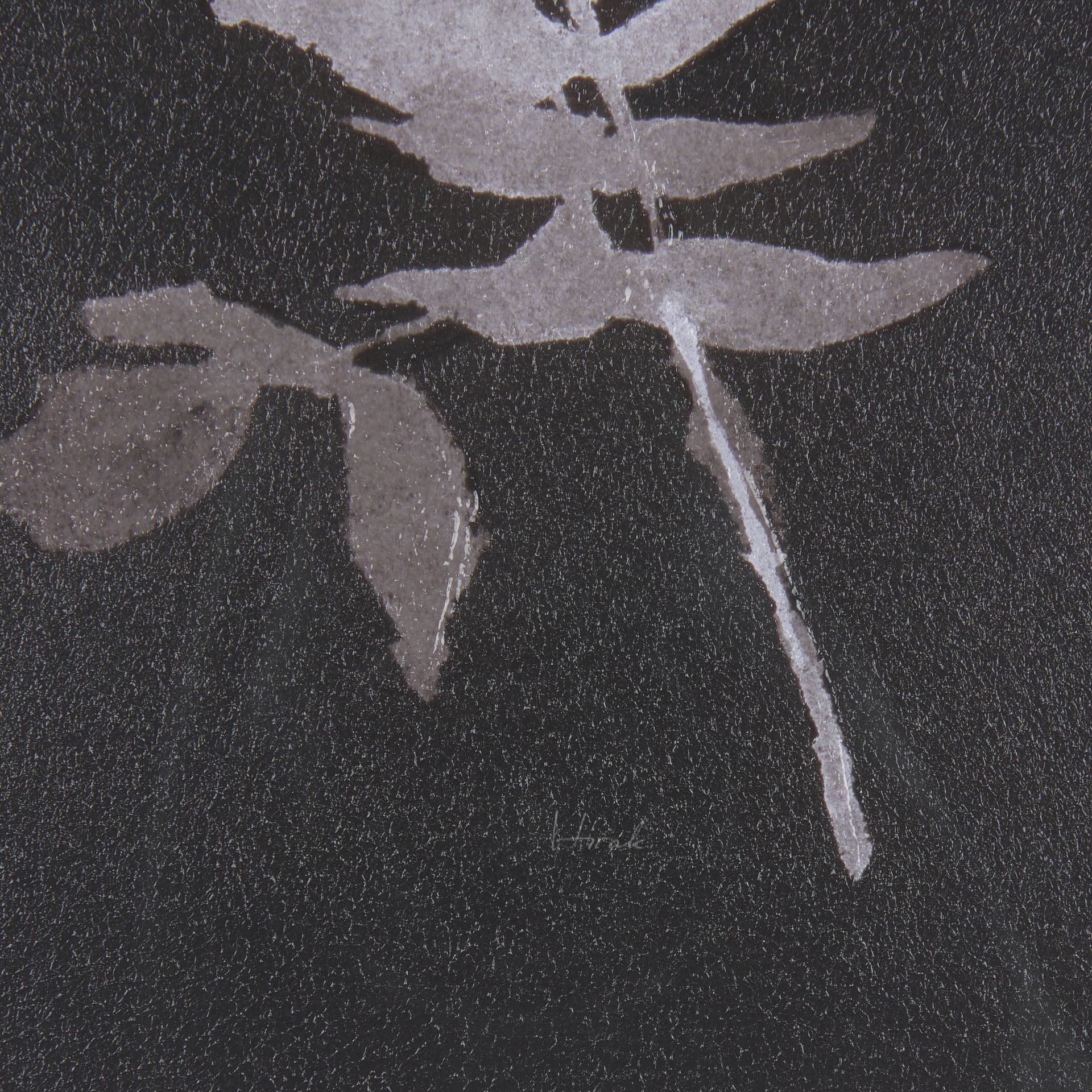 Night Leaves III by Mercana Studio a Hand Embellished Textured Framed Art Print Matted under Glass — product photograph