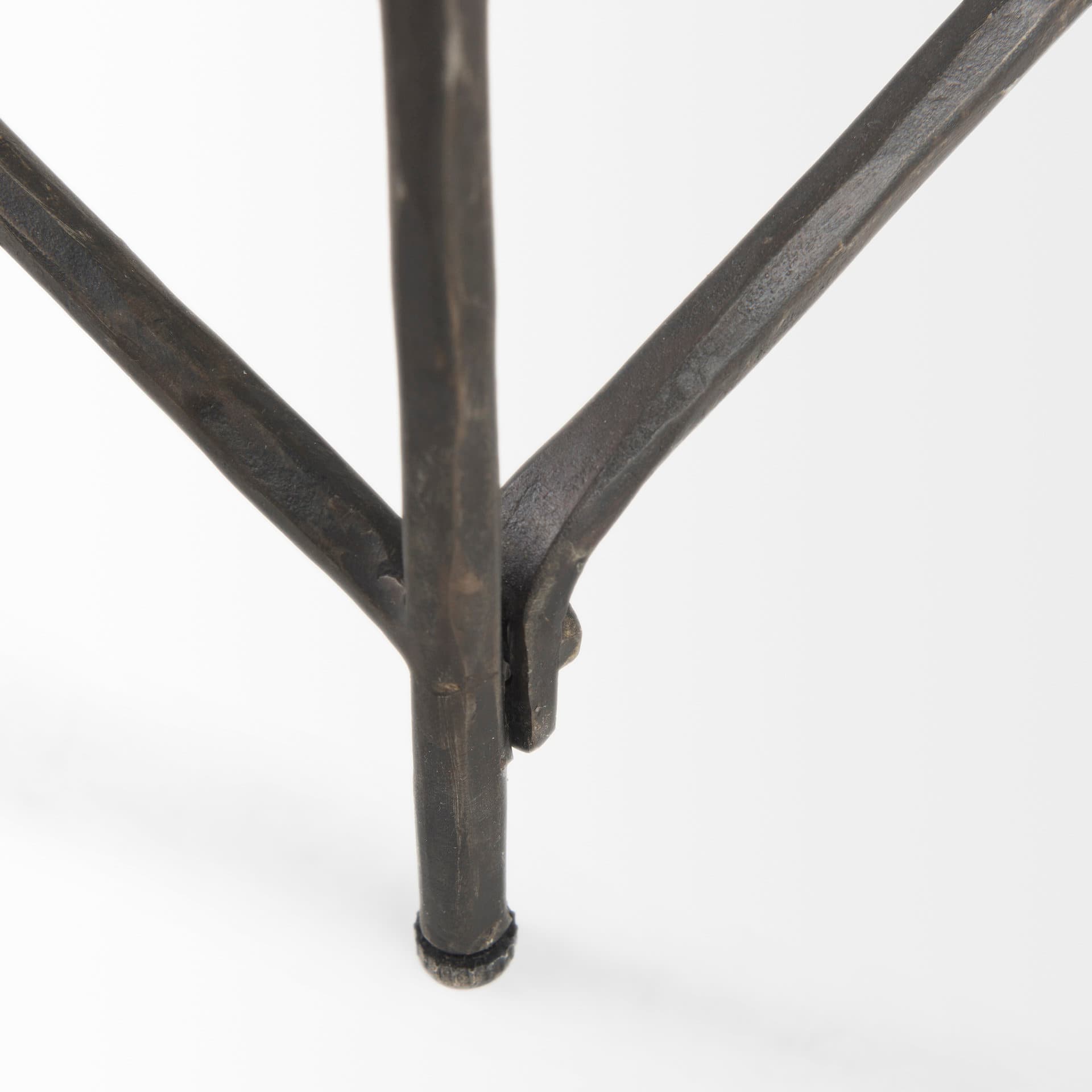 Lorlei I 53.0 X 35.0 X 15.5 White Marble Top W/ X-Shaped Gray Iron Base Coffee Table — product photograph