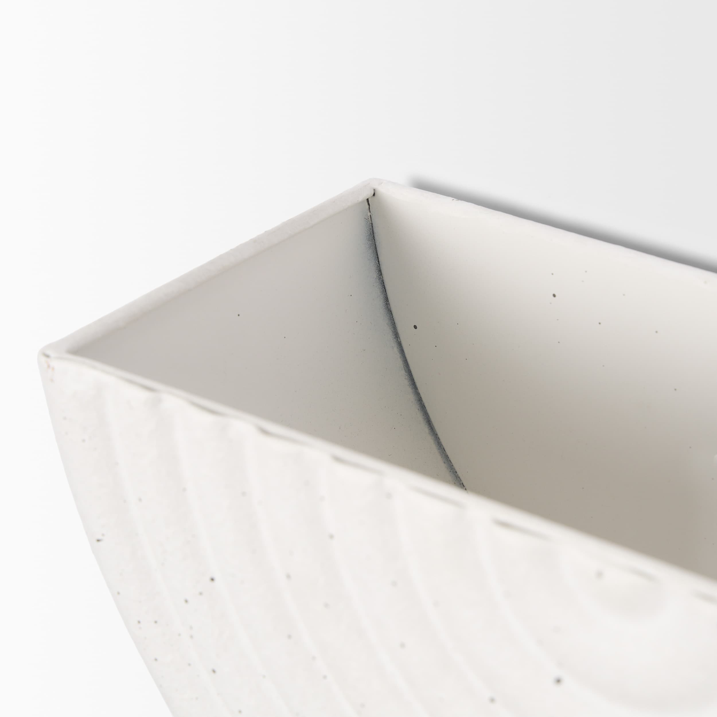 Shilo Matte White Metal Hanging Wall Planter (Set of 2) — product photograph