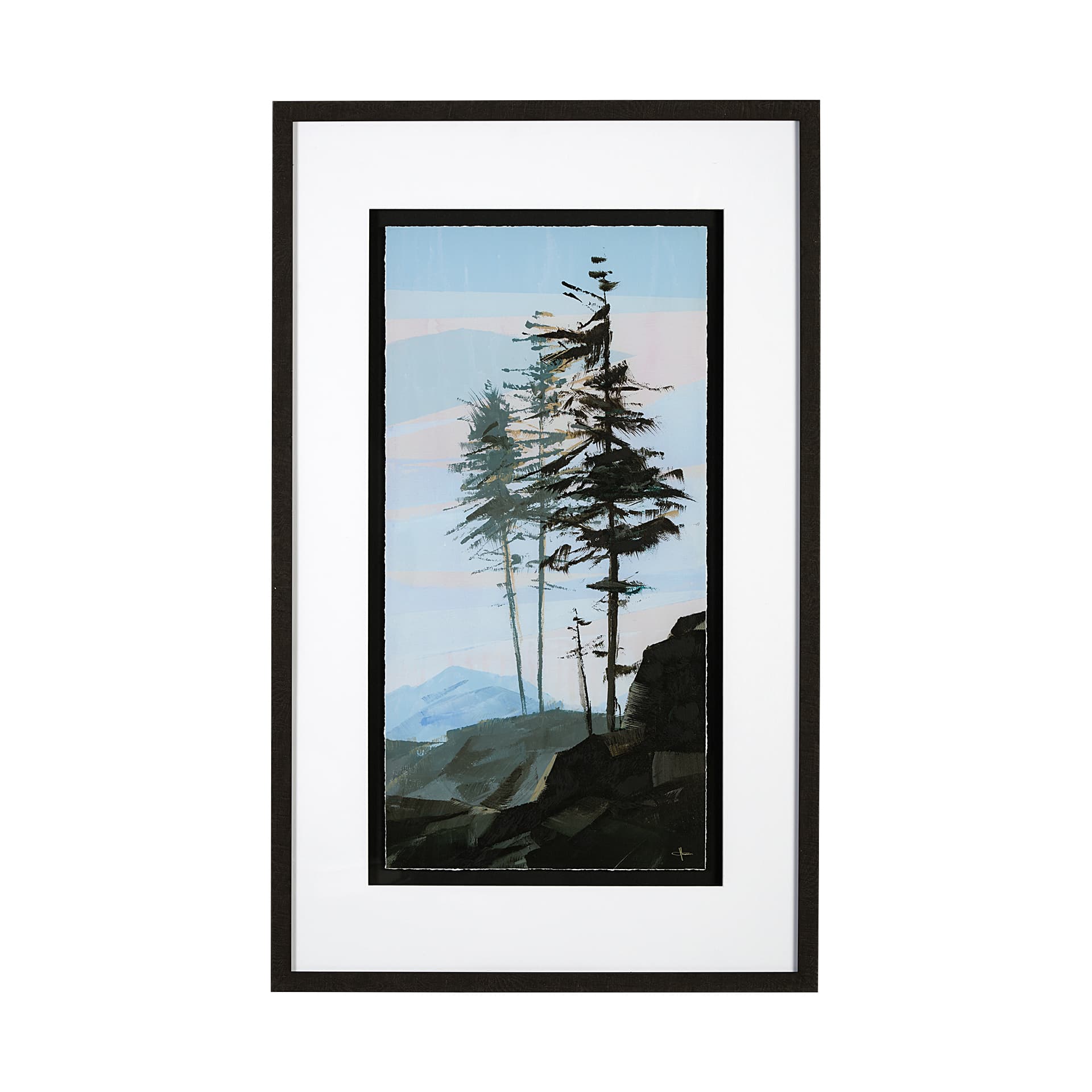 Guardian II by Jonathan Klassen a Hand Embellished Textured Framed Art Print Matted under Glass — product photograph