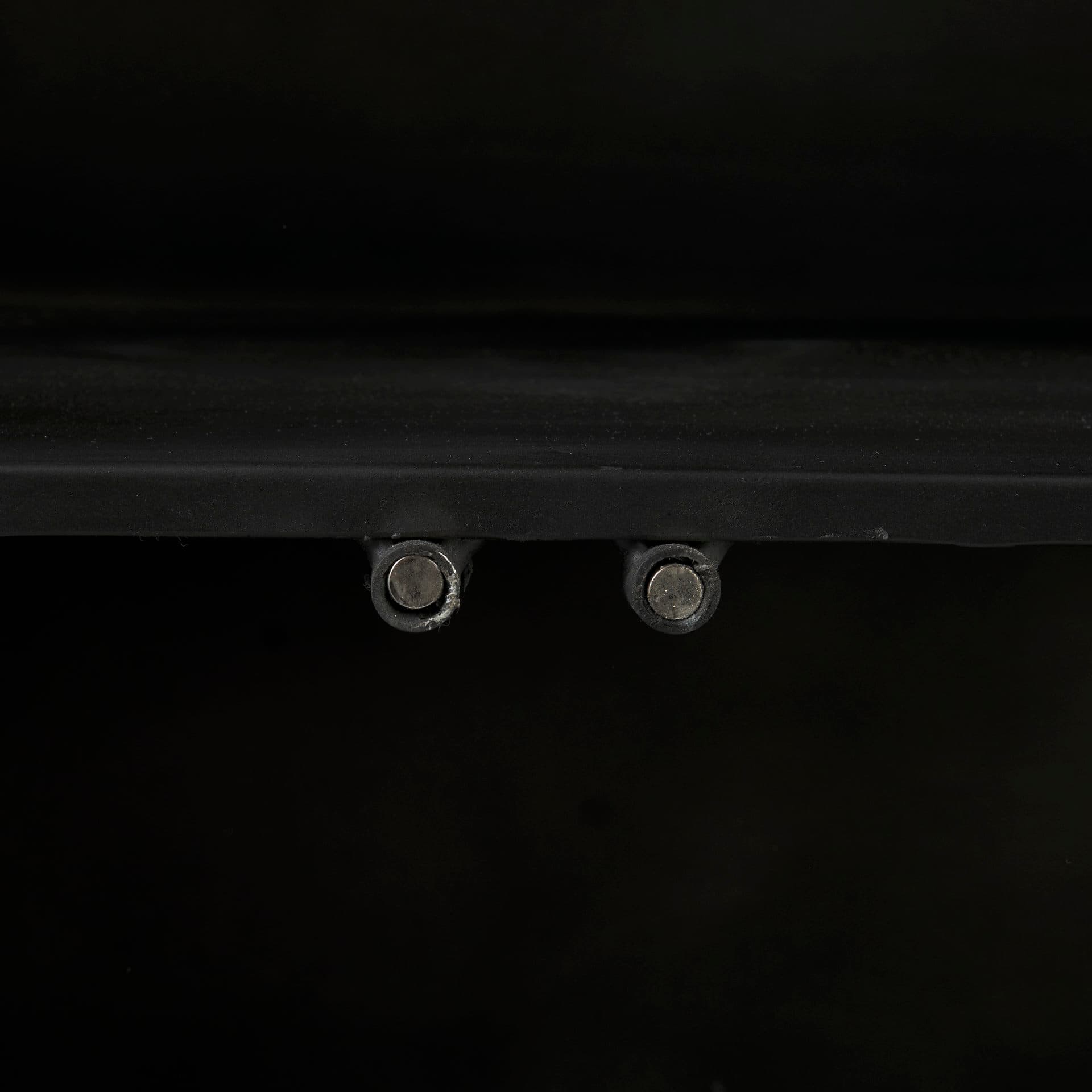 Poppy III 40L x 16W Black Metal With Glass Door Accent Cabinet — product photograph