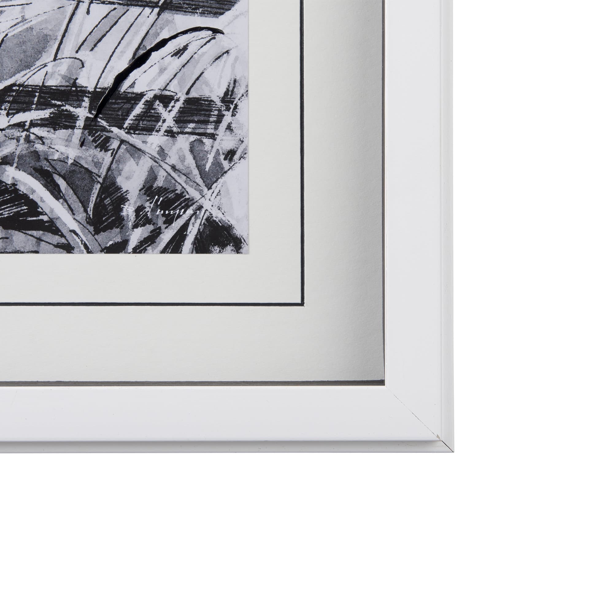 Farm View I by Mercana Studio a Hand Embellished Textured Framed Art Print Matted under Glass — product photograph