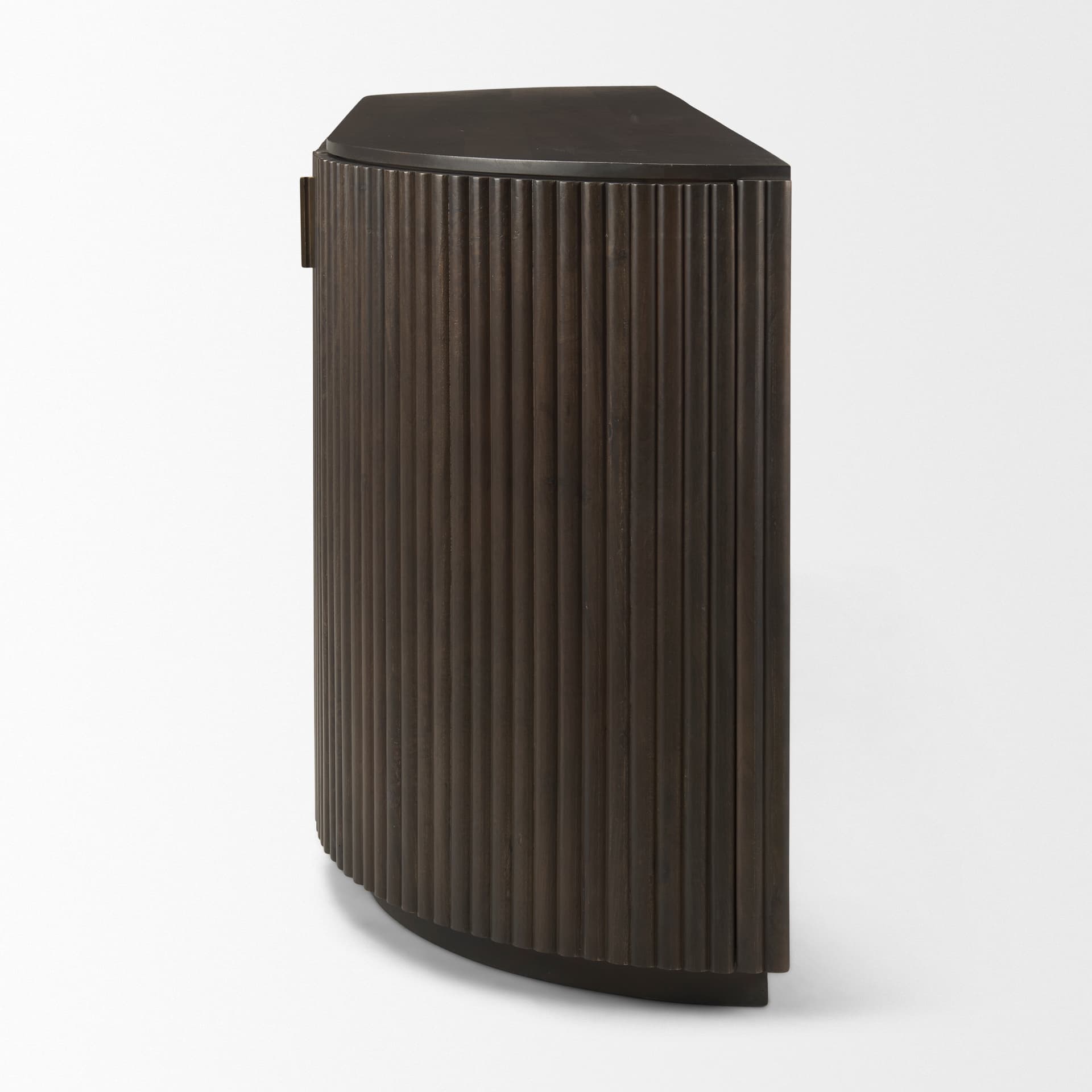 Terra 72L x 18W x 32H Dark Brown Wood Fluted Sideboard — product photograph