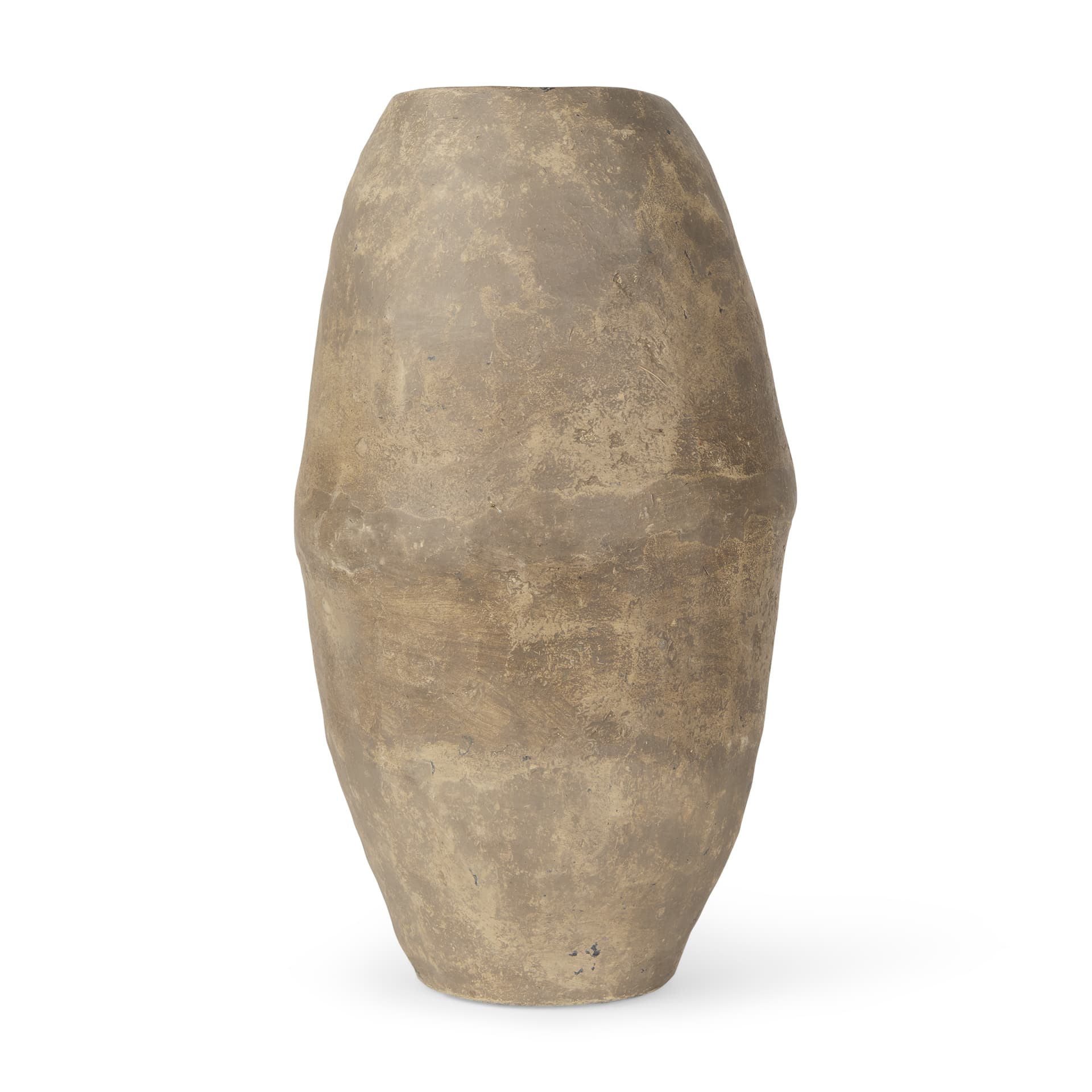 Rundal Large Gray Paper Mache Vase — product photograph
