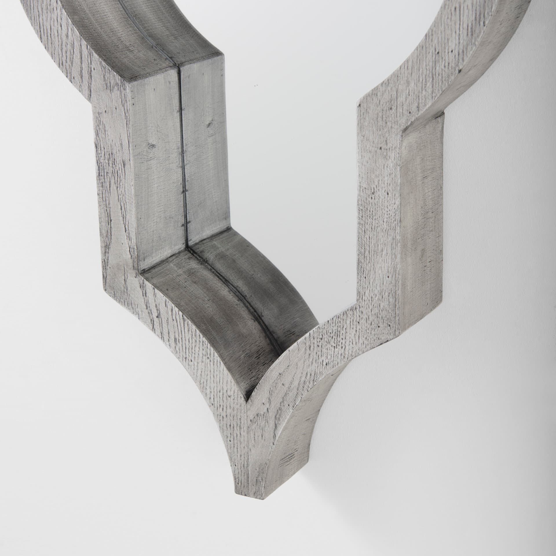 Tamanar 15.0 x 3.0 x 34.1 Gray Wood Frame Wall Mirror — product photograph