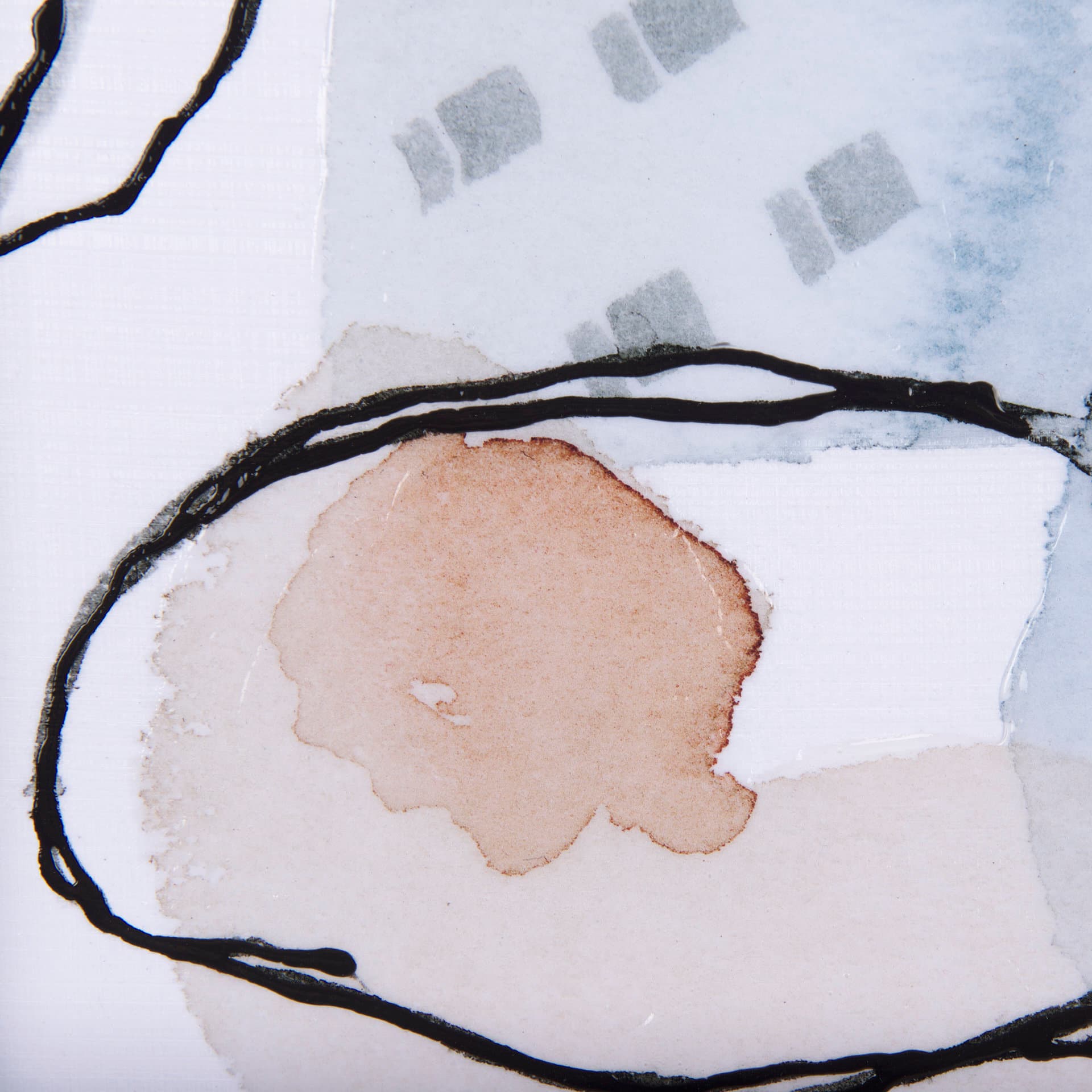 A Cloudy Afternoon II by Mercana Studio a Hand Embellished Textured Framed Art Print — product photograph