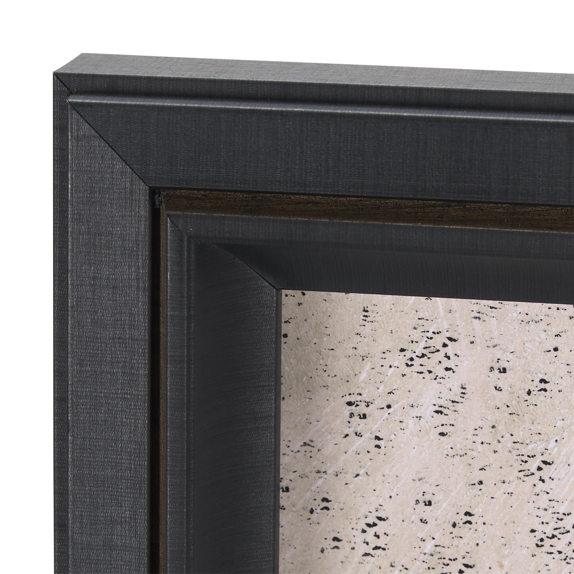 Etched Silouette II by Mercana Studio a Hand Embellished Textured Framed Art Print — product photograph