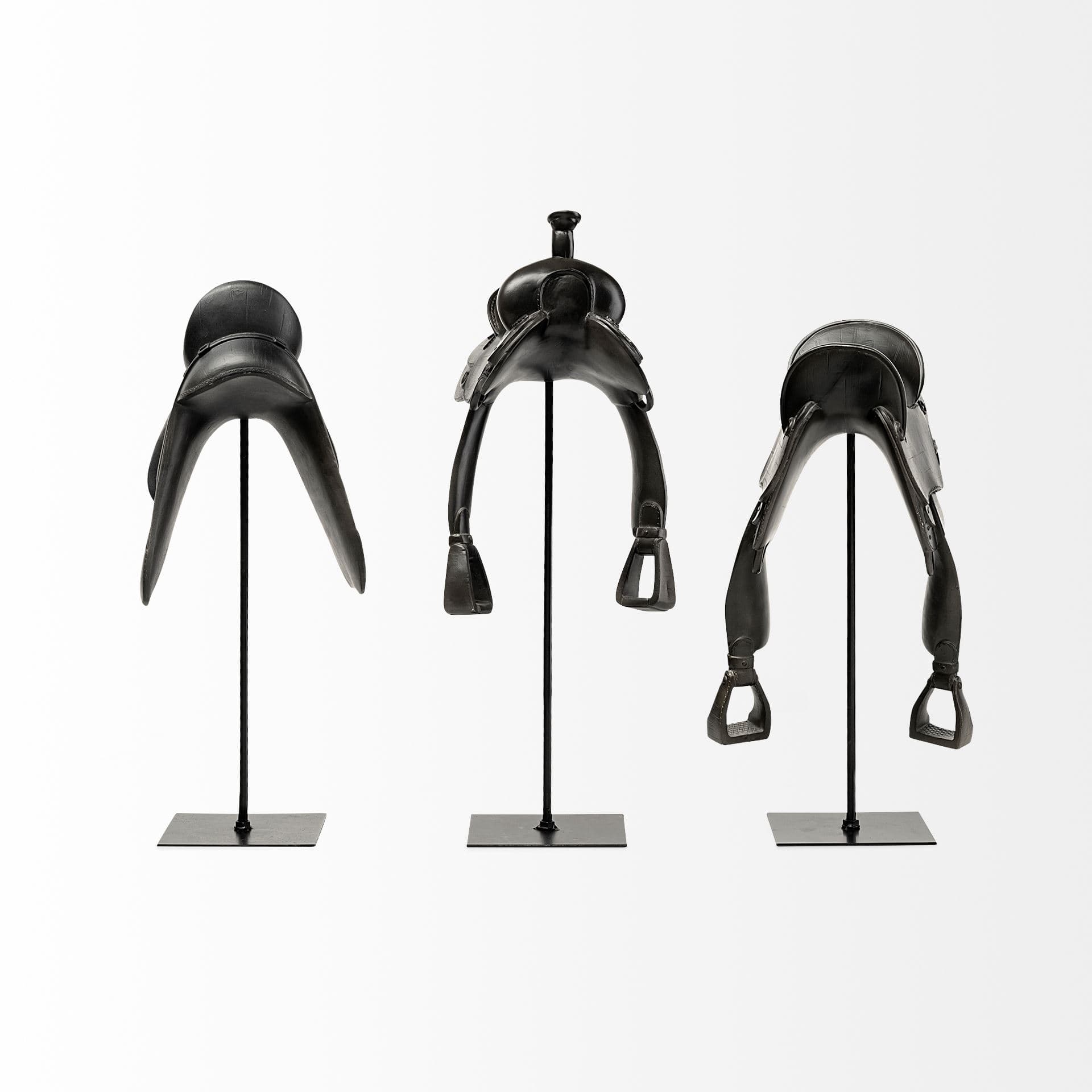 Colt III 8L x 9W Black Equestrian-Inspired English Horse Saddle — product photograph