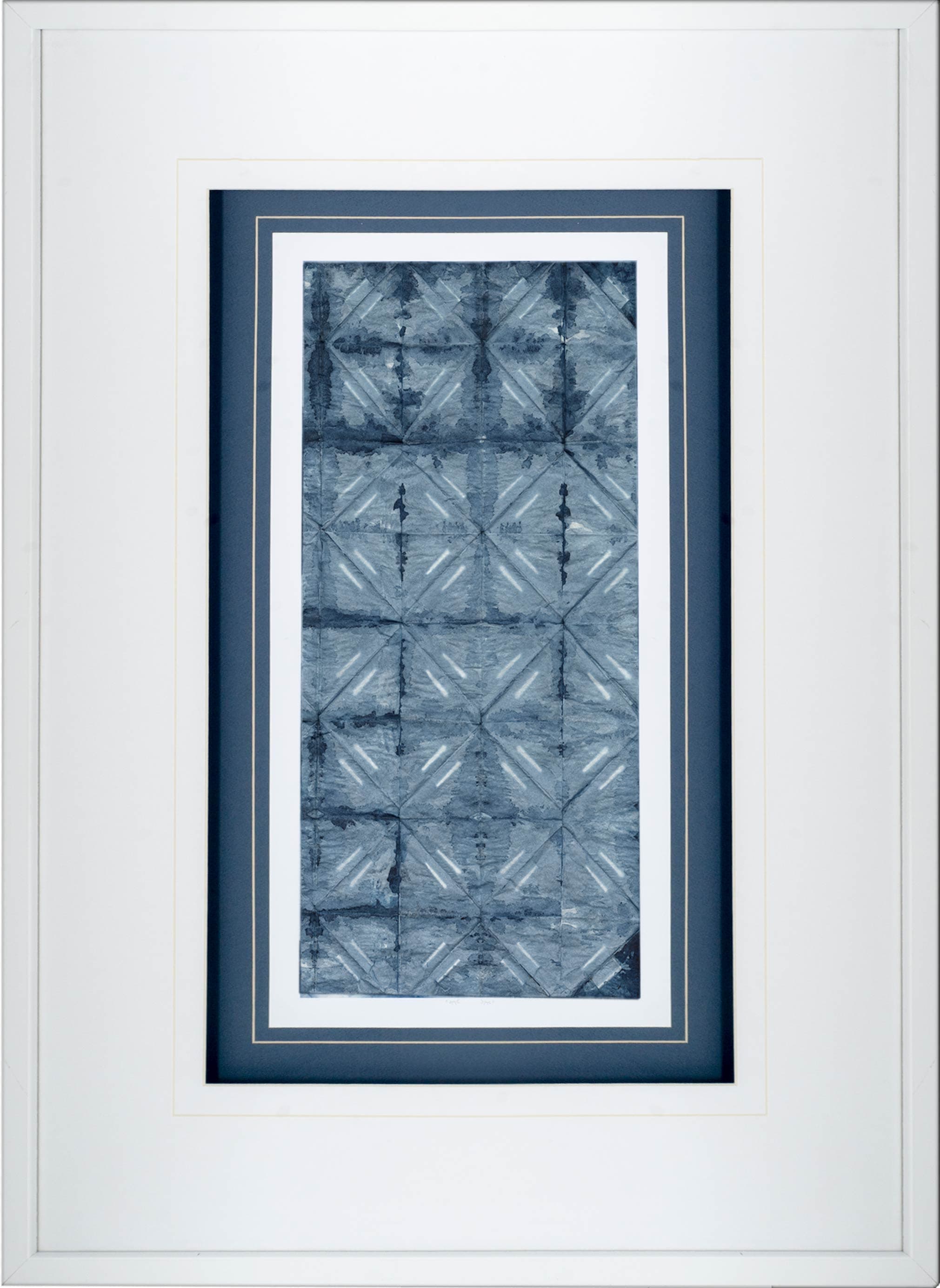 Shibori IV by Chariklia Zarris a Framed Art Print Matted under Glass — product photograph