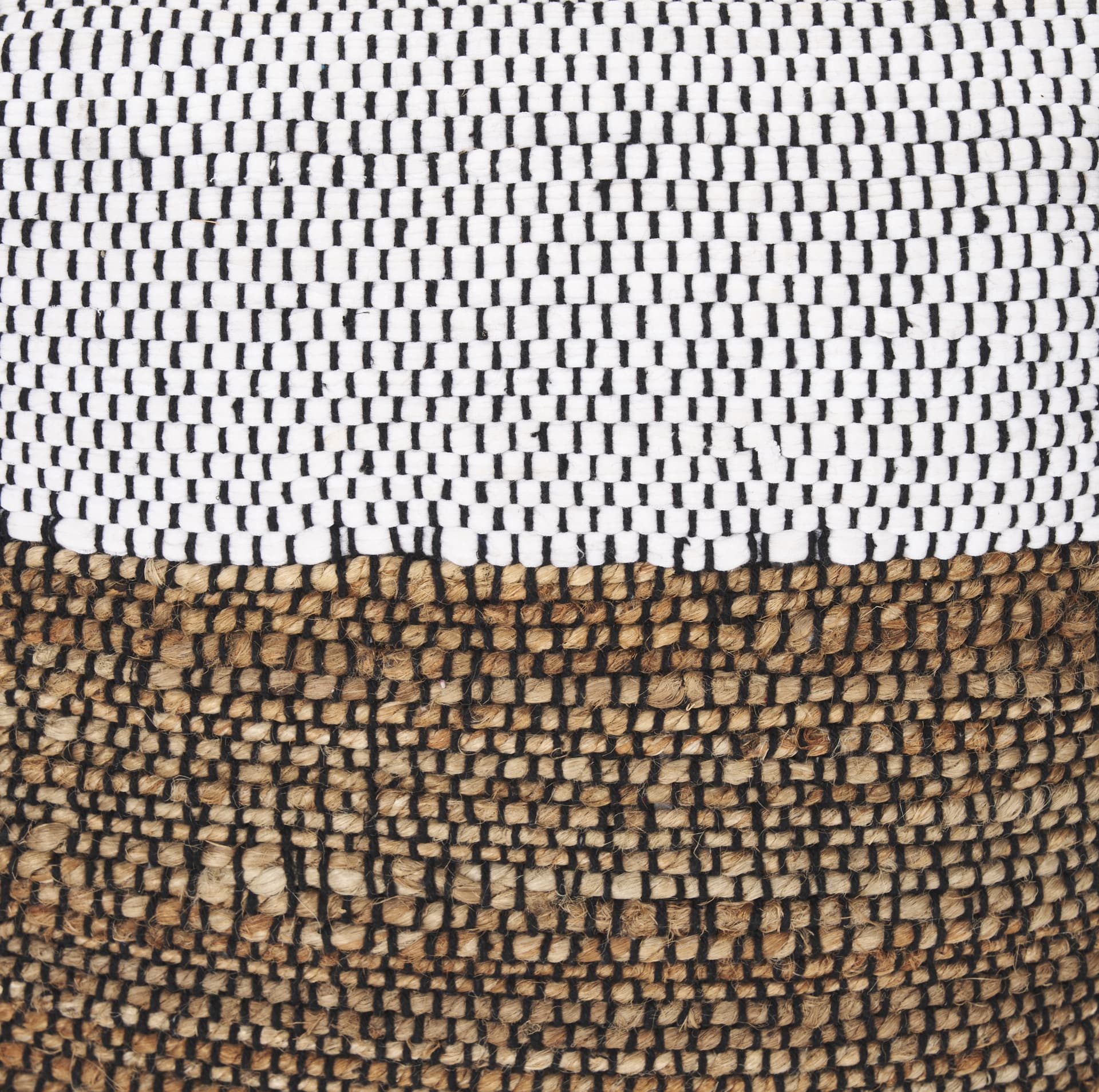 Samiya Jute w/ White Cotton Pouf — product photograph