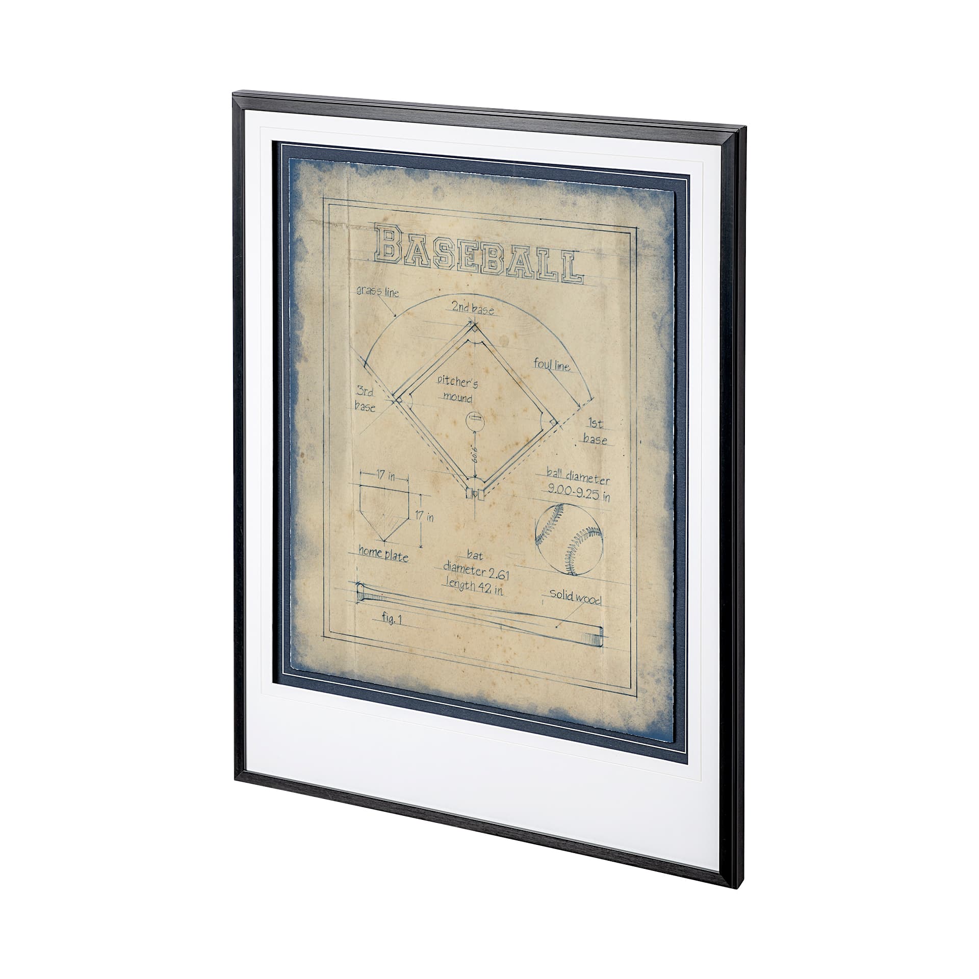 All About the Game I by Ethan Harper a Framed Art Print Matted under Glass — product photograph