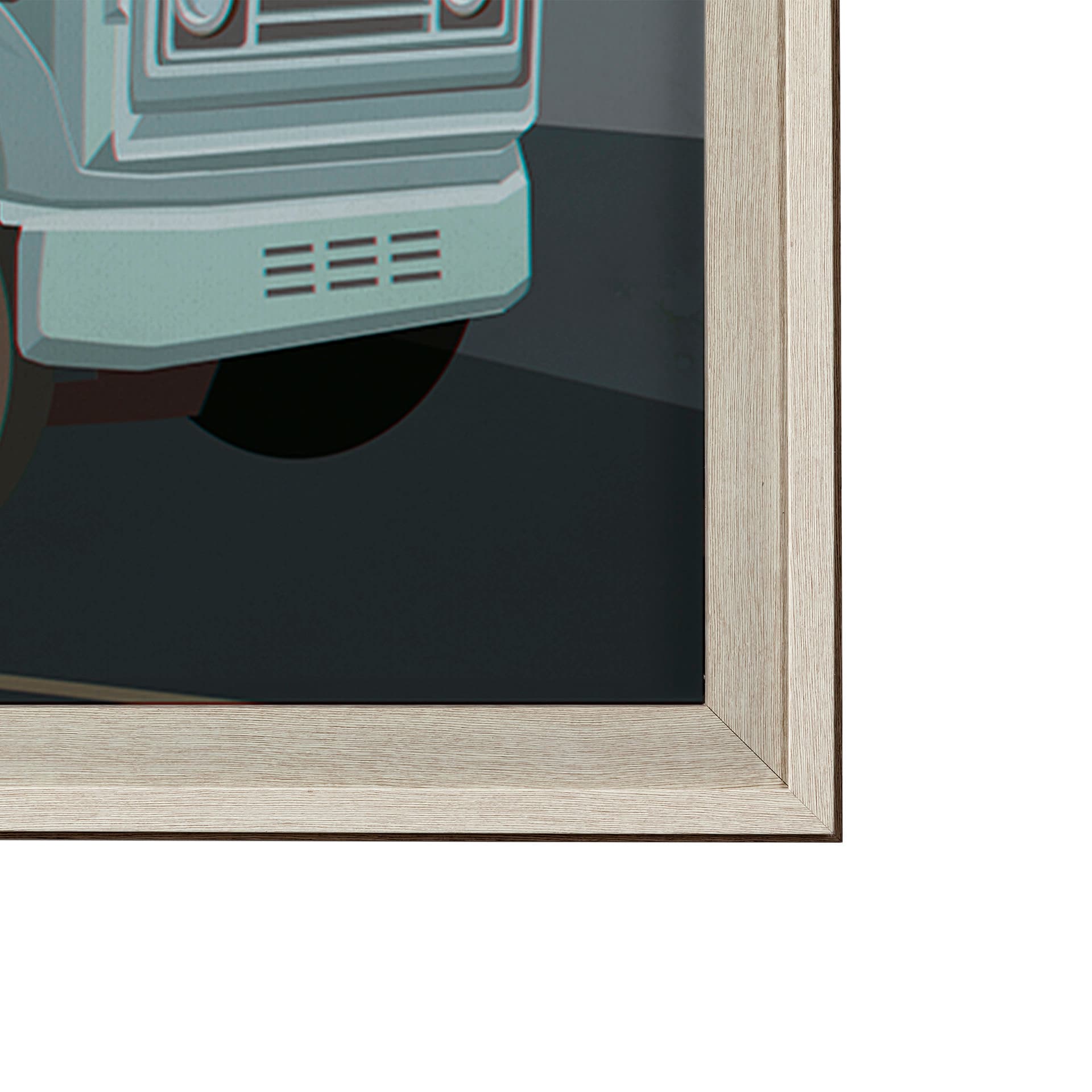 Kelowna Go Canada (XL) by Mercana Studio a Hand Embellished Decograph Framed Art Print under Glass — product photograph